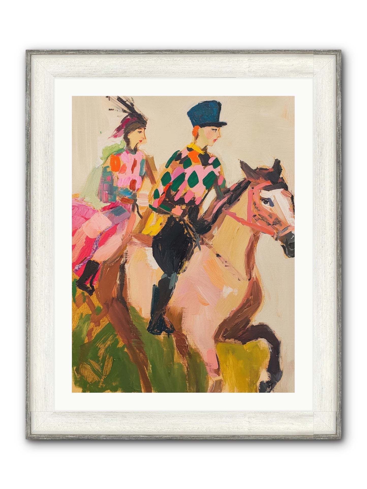 Dreamer's Canter No.1 Framed Print - Driftwood White 24x32