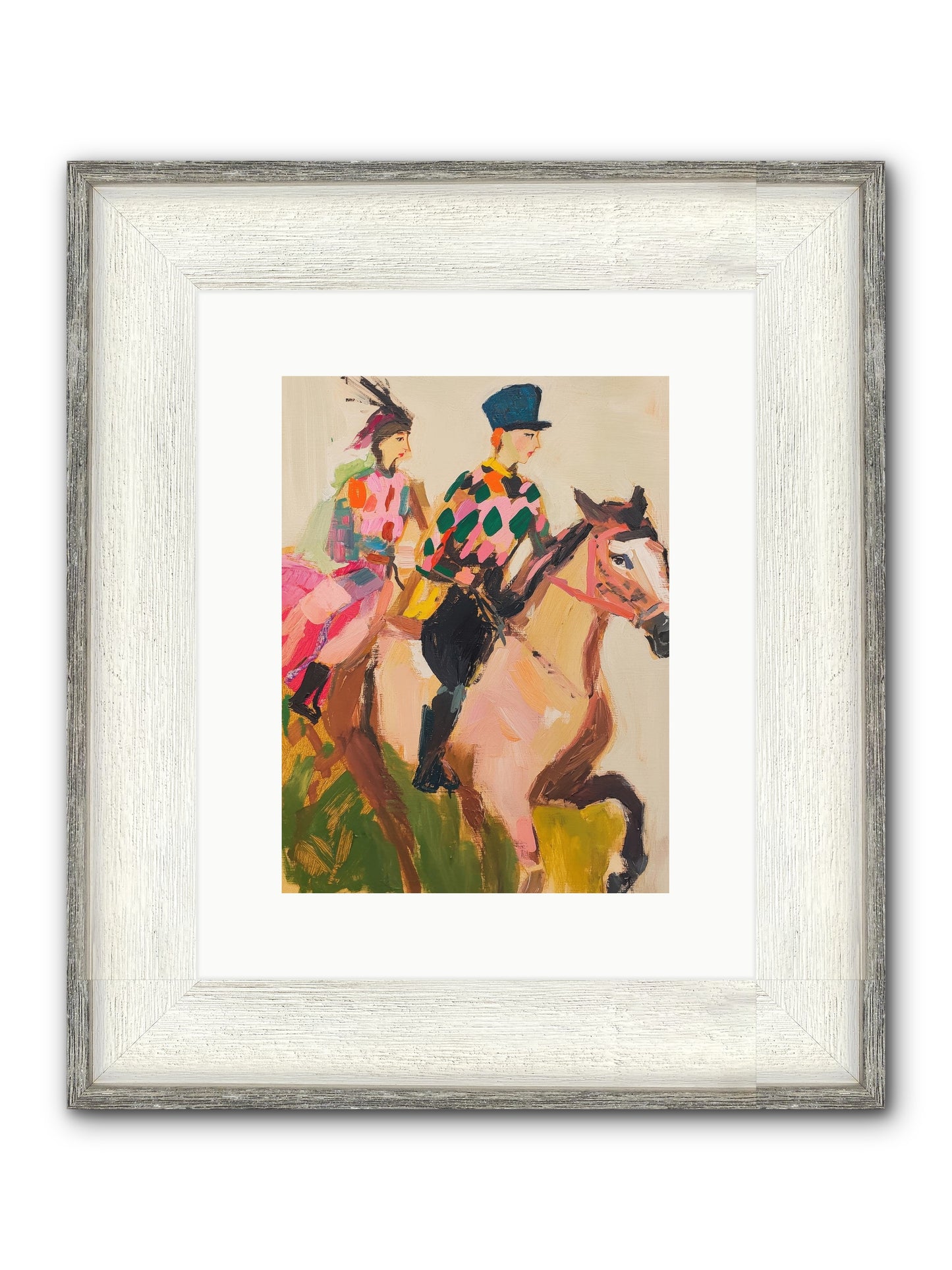 Dreamer's Canter No.1 Framed Print - Driftwood White 9x12