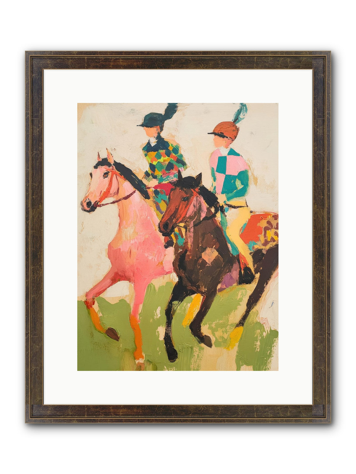 Dreamer's Canter No.2 Framed Print - Slimwoods Black/Gold 12x16