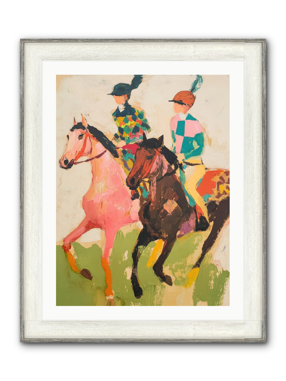Dreamer's Canter No.2 Framed Print - Driftwood White 24x32