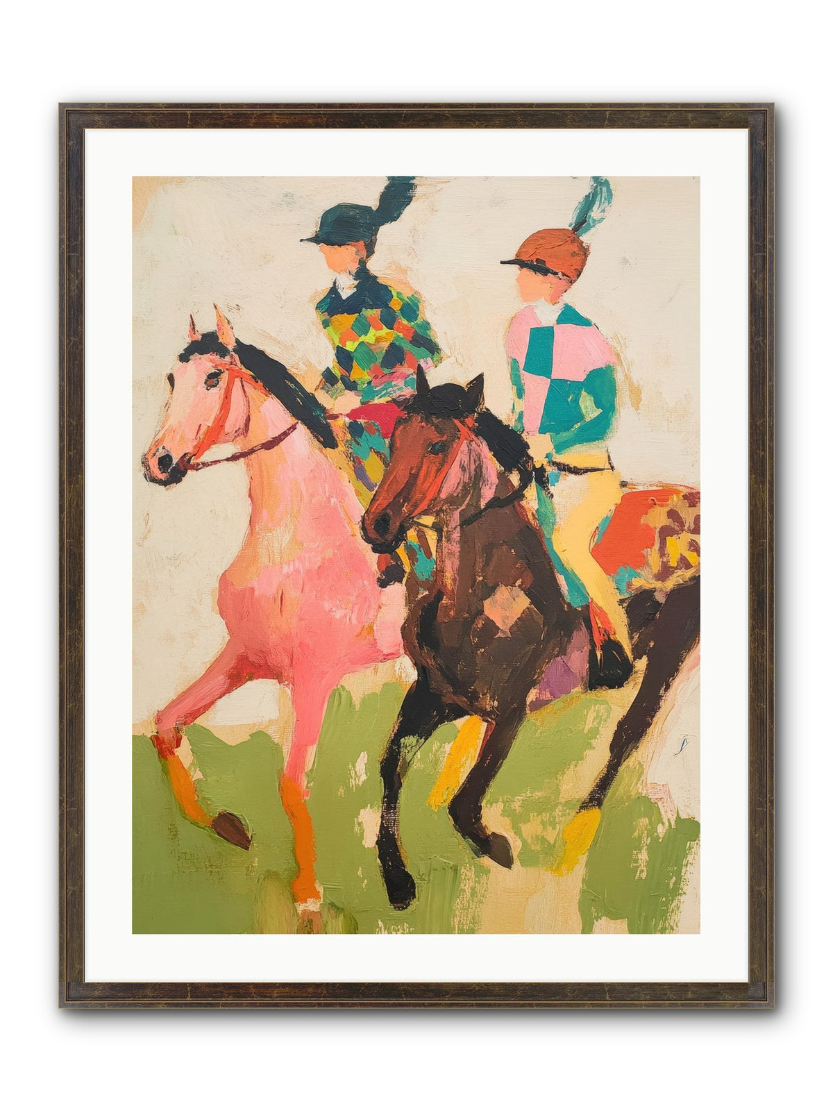 Dreamer's Canter No.2 Framed Print - Slimwoods Black/Gold 24x32