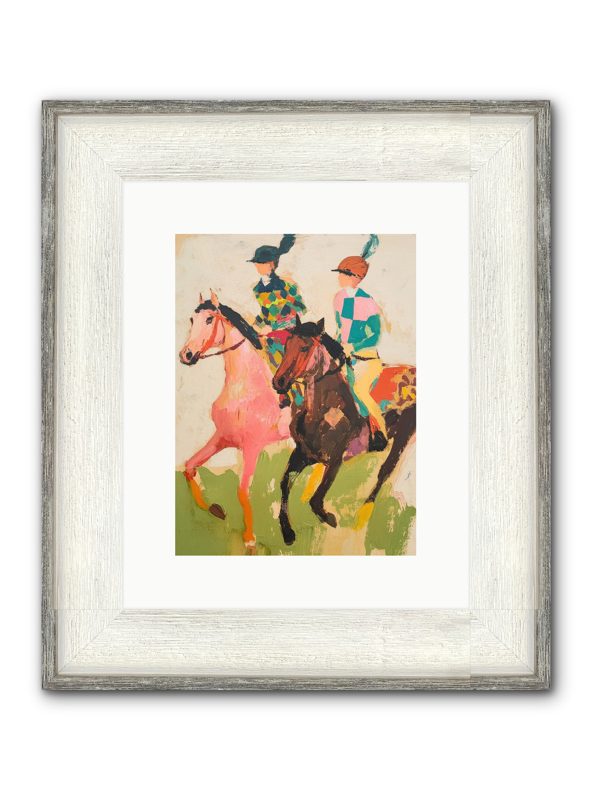 Dreamer's Canter No.2 Framed Print - Driftwood White 9x12