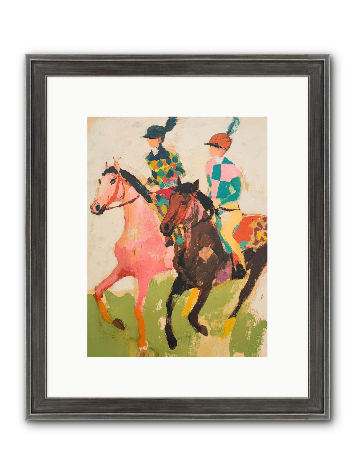 Dreamer's Canter No.2 Framed Print - Slimwoods Black/Silver 9x12