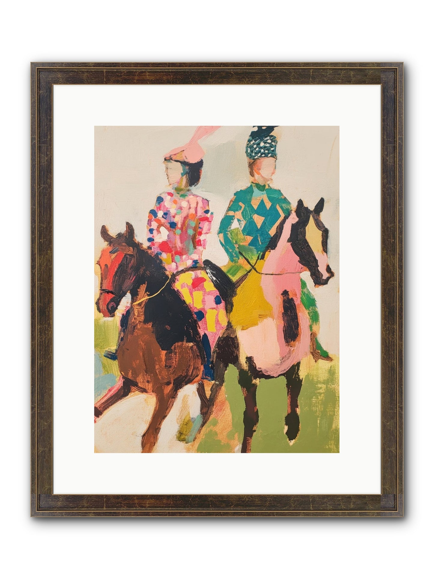 Dreamer's Canter No.3 Framed Print - Slimwoods Black/Gold 12x16