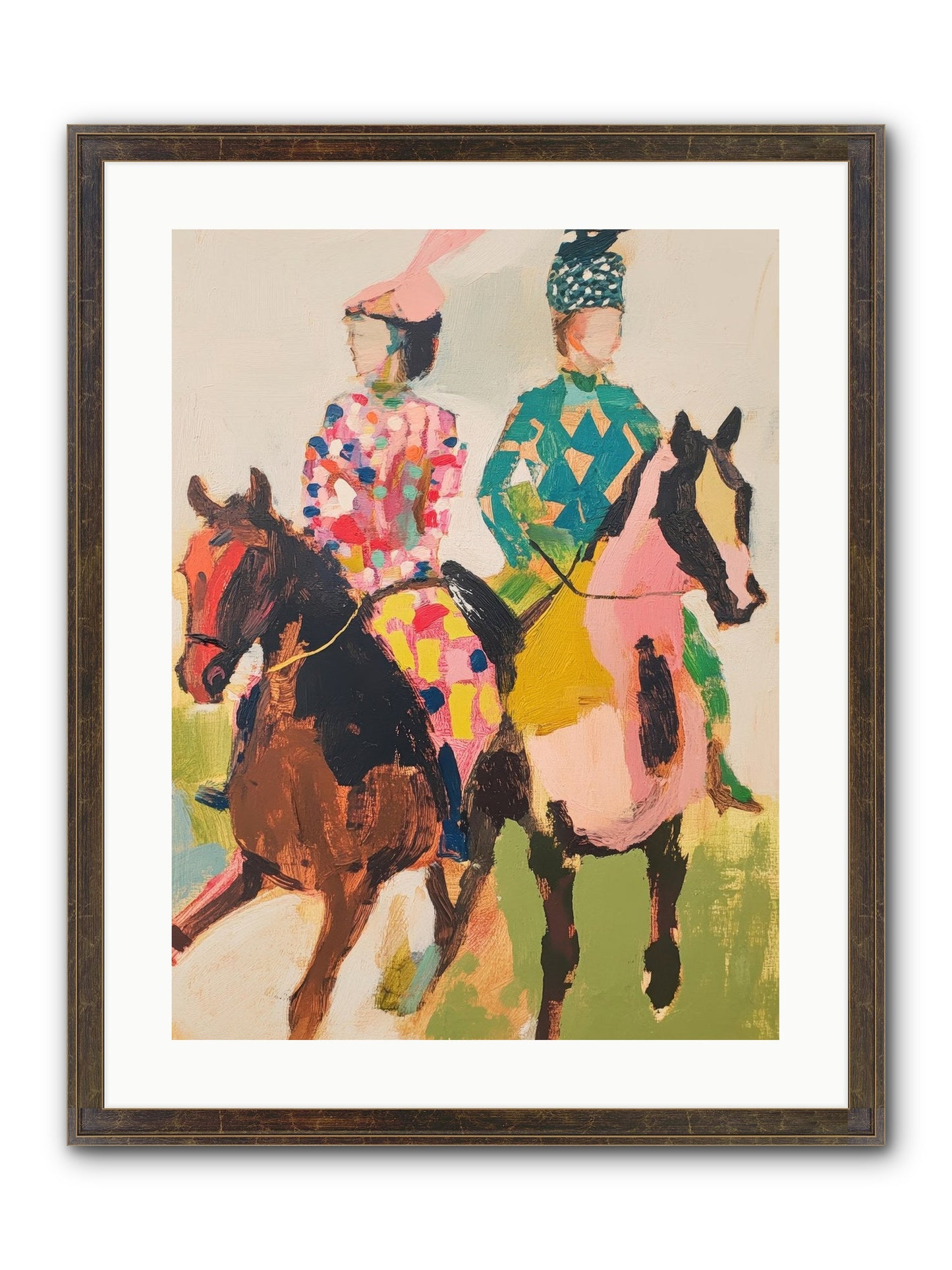 Dreamer's Canter No.3 Framed Print - Slimwoods Black/Gold 18x24