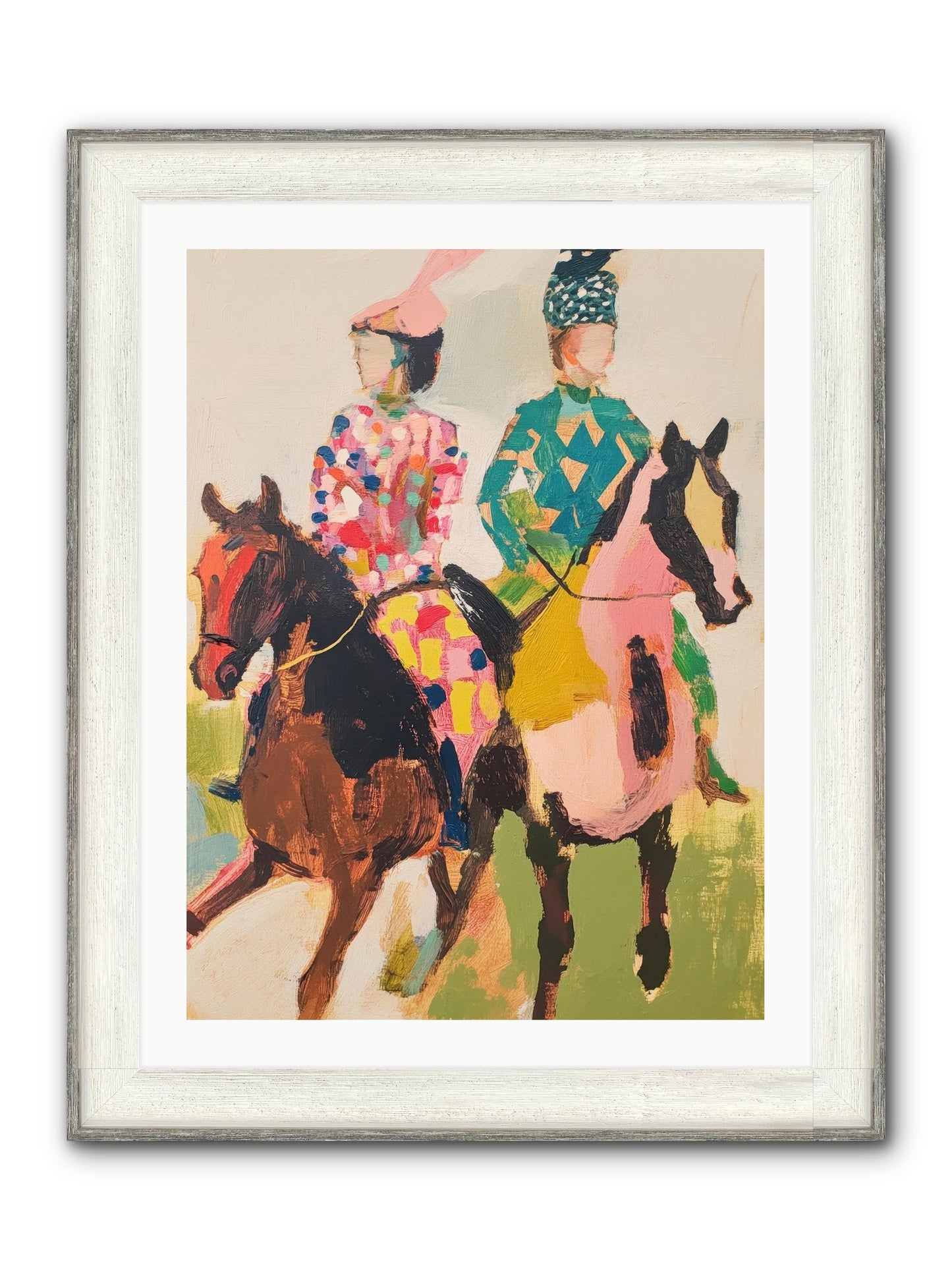 Dreamer's Canter No.3 Framed Print - Driftwood White 24x32