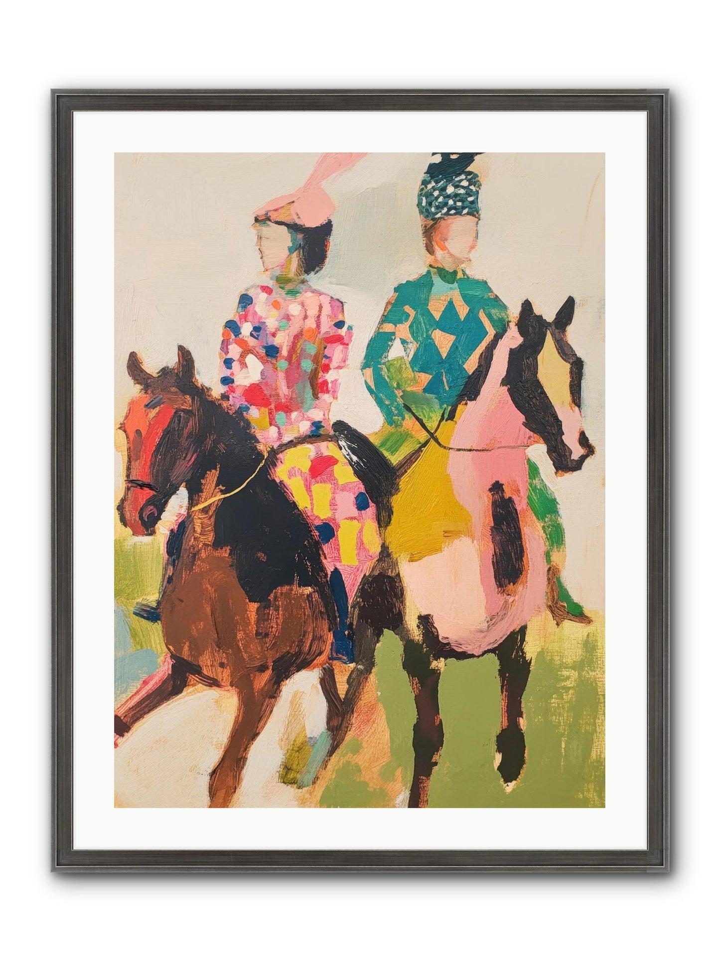 Dreamer's Canter No.3 Framed Print - Slimwoods Black/Silver 24x32