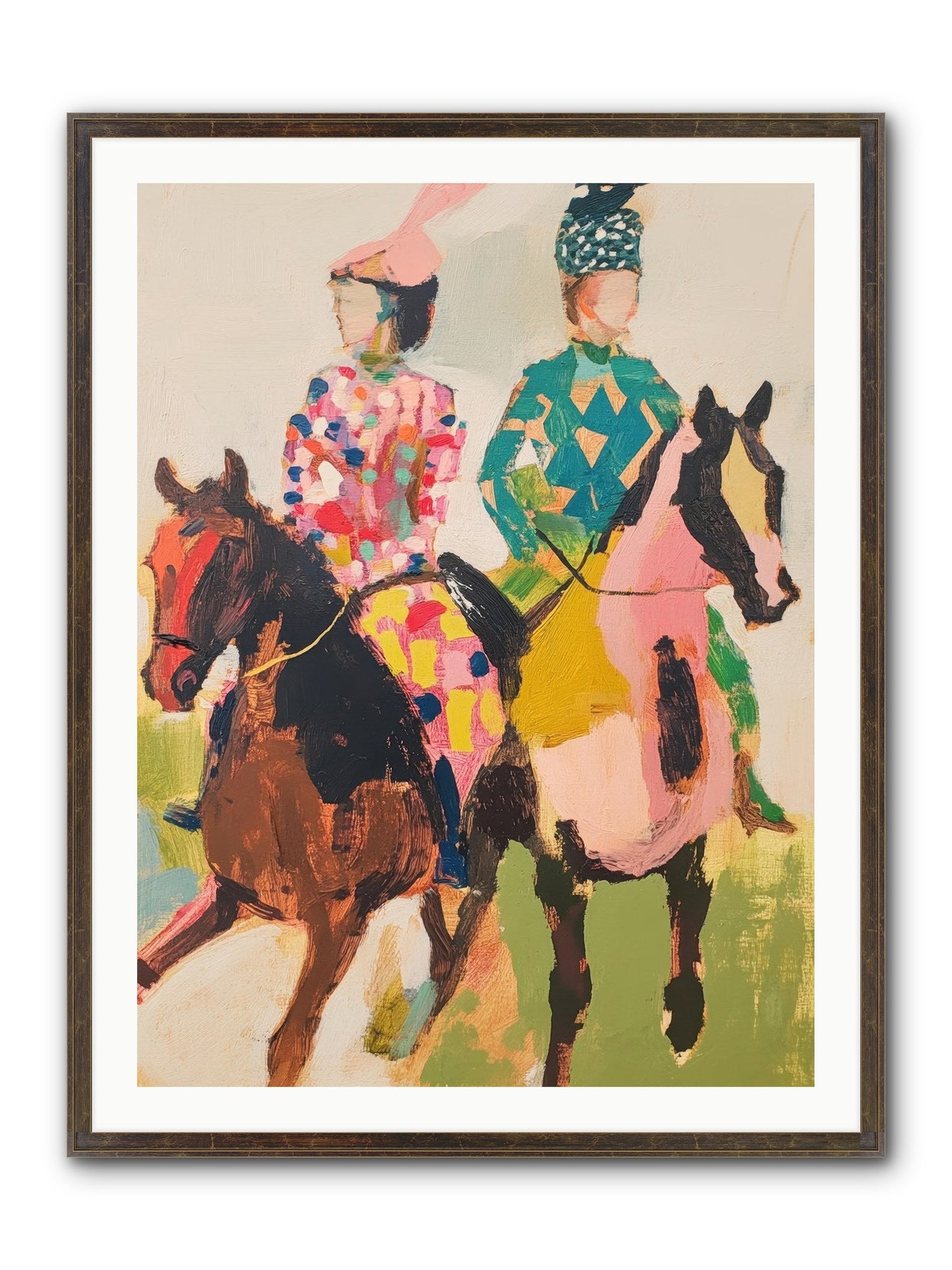Dreamer's Canter No.3 Framed Print - Slimwoods Black/Gold 30x40