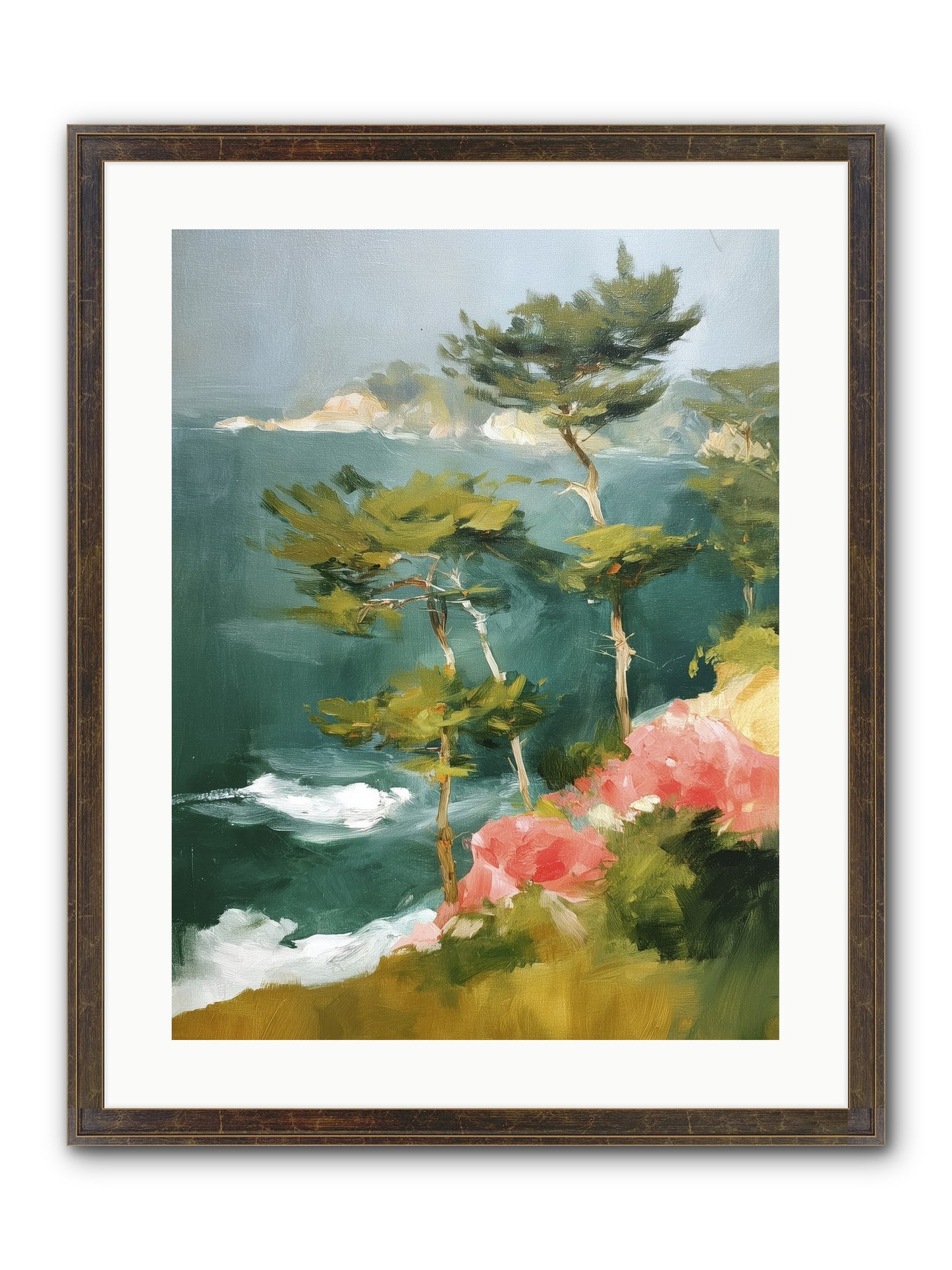 Dreaming Air Framed Print - Slimwoods Black/Gold 18x24