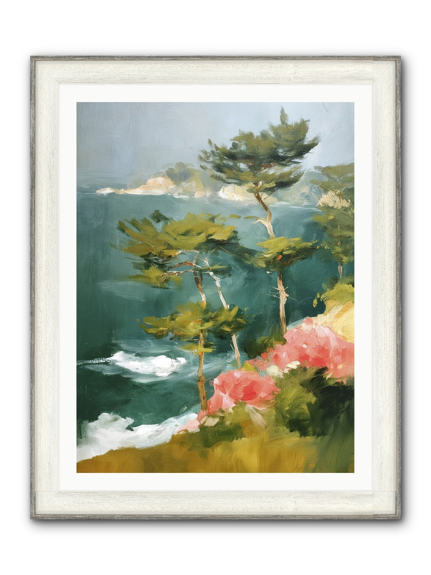 Dreaming Air Framed Print - Driftwood White 30x40