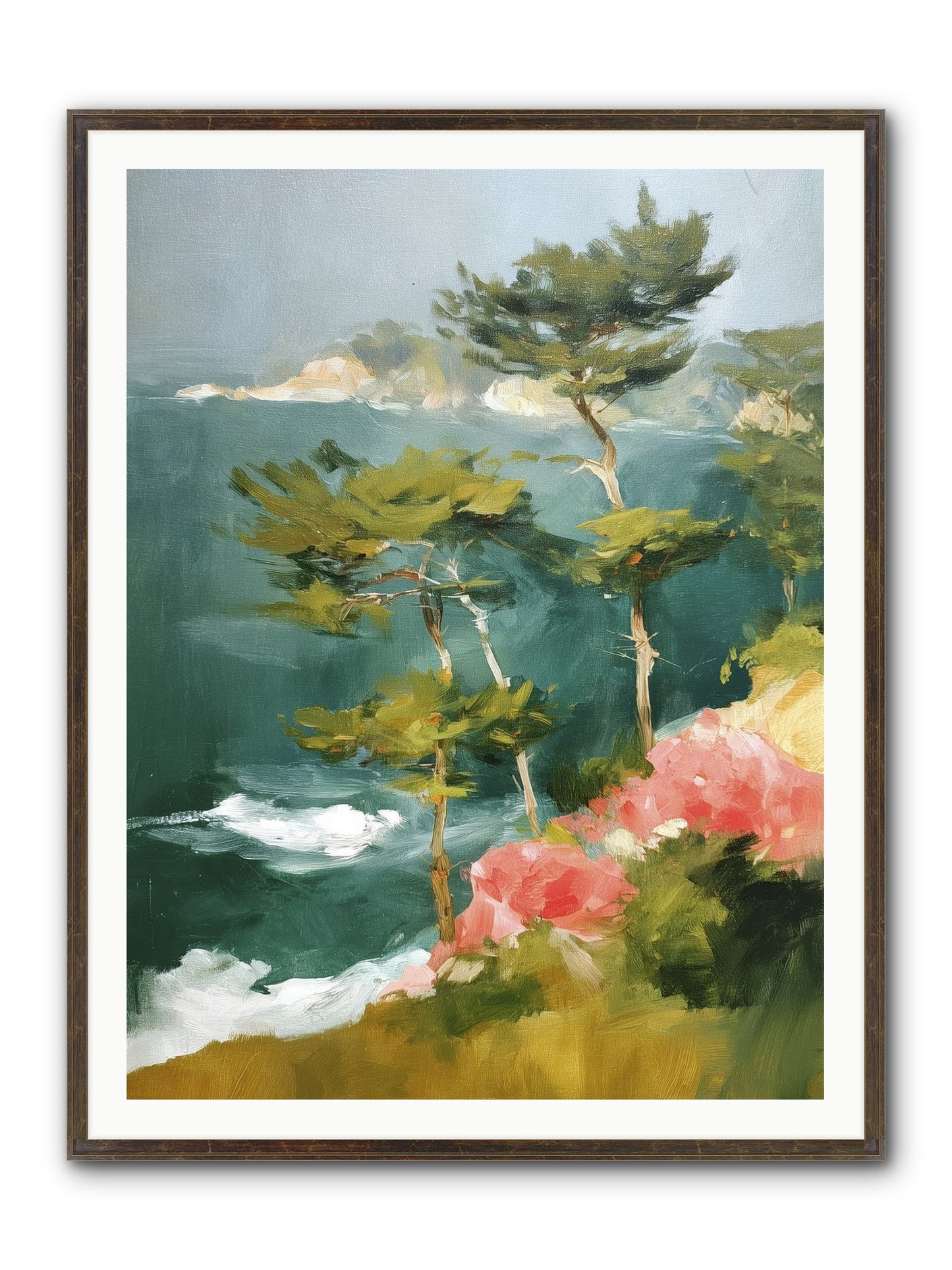 Dreaming Air Framed Print - Slimwoods Black/Gold 36x48