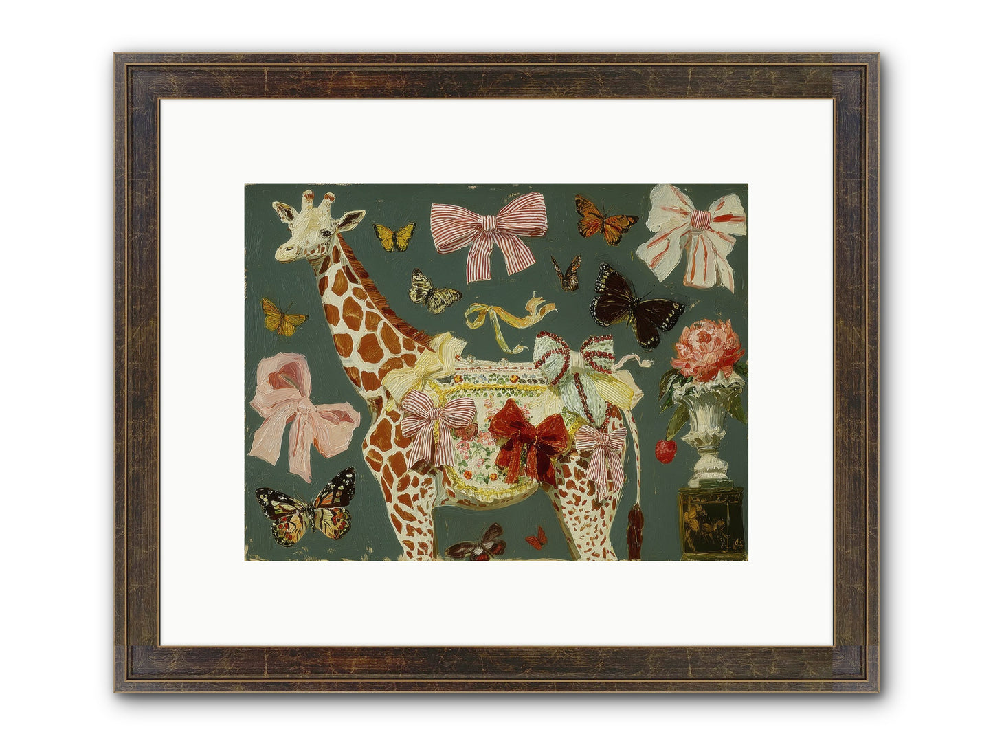 Dreamlands Framed Print - Slimwoods Black/Gold 12x9