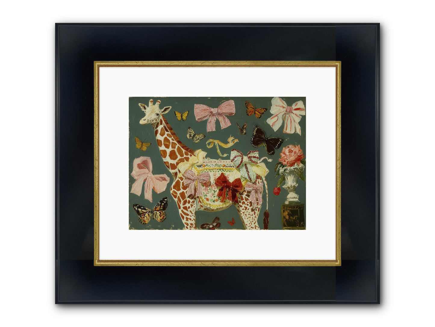 Dreamlands Framed Print - Wide Black w/Gold 12x9