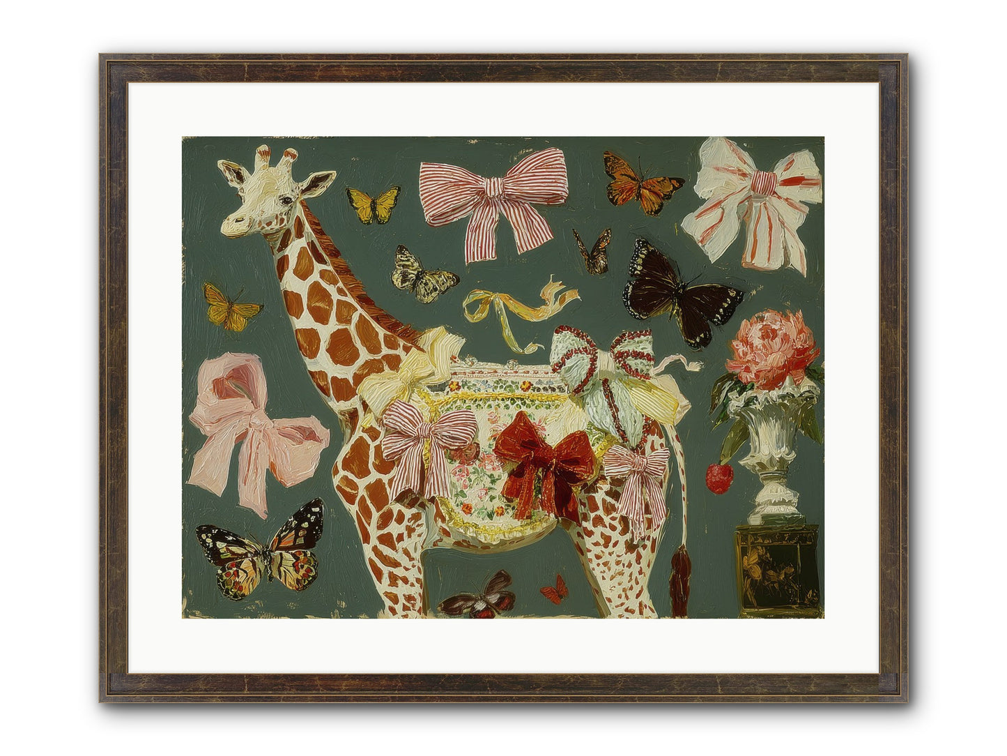 Dreamlands Framed Print - Slimwoods Black/Gold 24x18