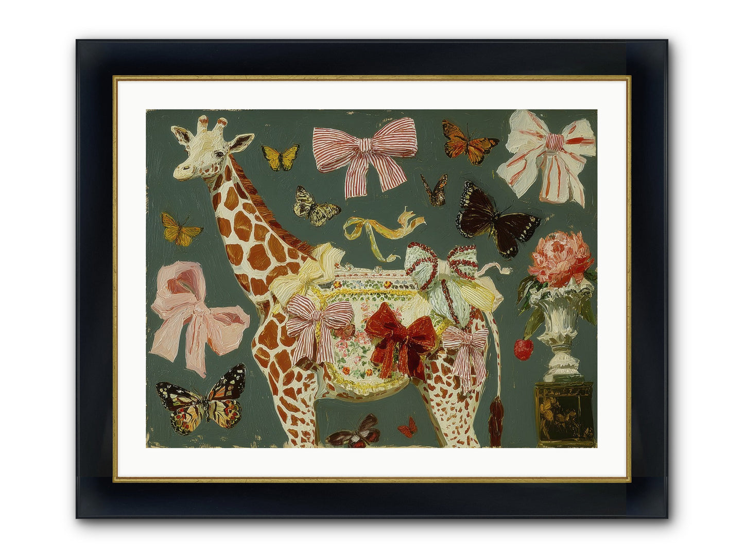 Dreamlands Framed Print - Wide Black w/Gold 32x24