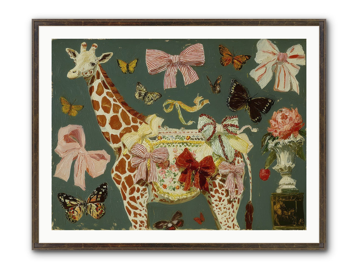 Dreamlands Framed Print - Slimwoods Black/Gold 40x30