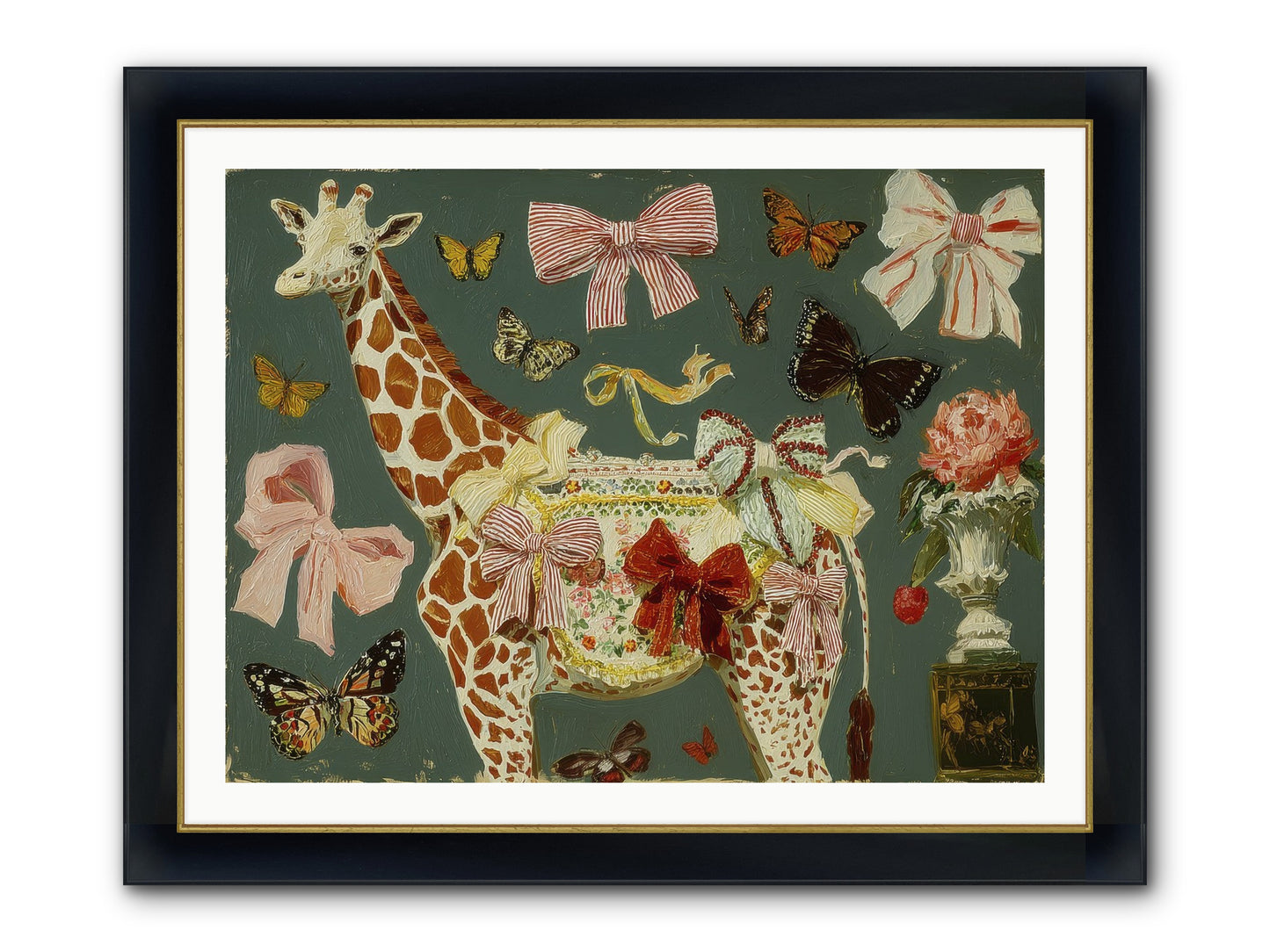 Dreamlands Framed Print - Wide Black w/Gold 40x30