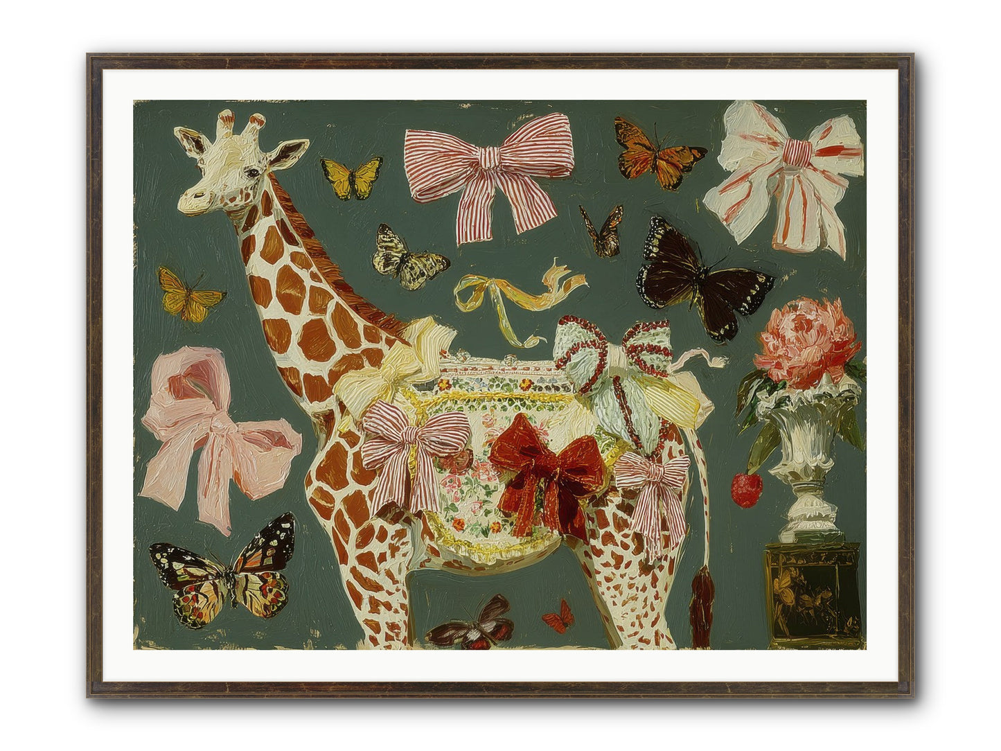 Dreamlands Framed Print - Slimwoods Black/Gold 48x36