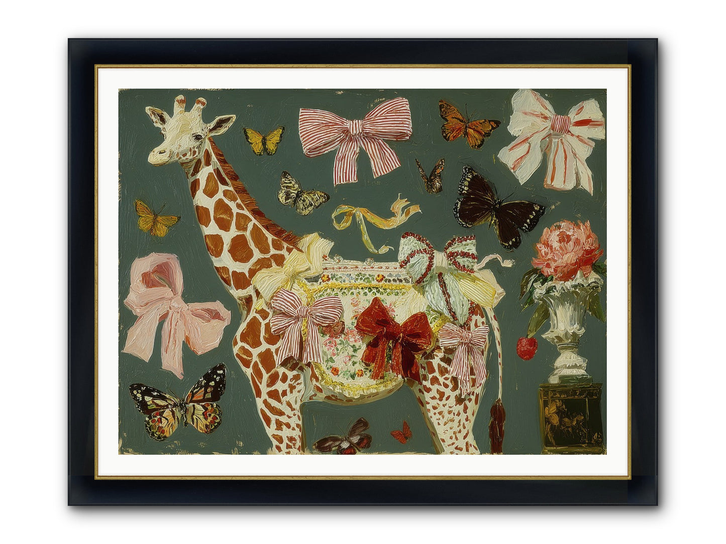 Dreamlands Framed Print - Wide Black w/Gold 48x36