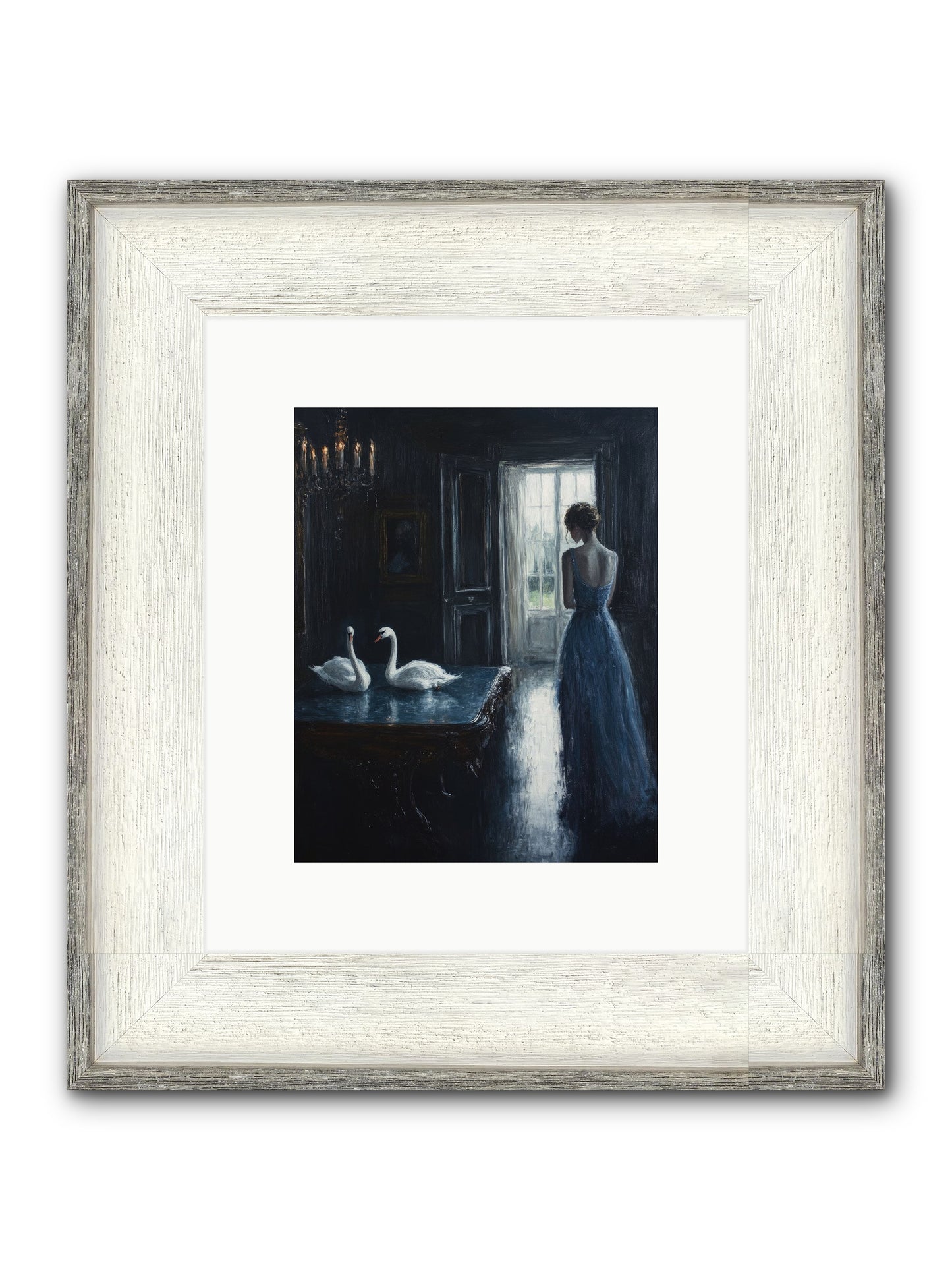 Dreams Beyond Time Framed Print - Driftwood White 8x10