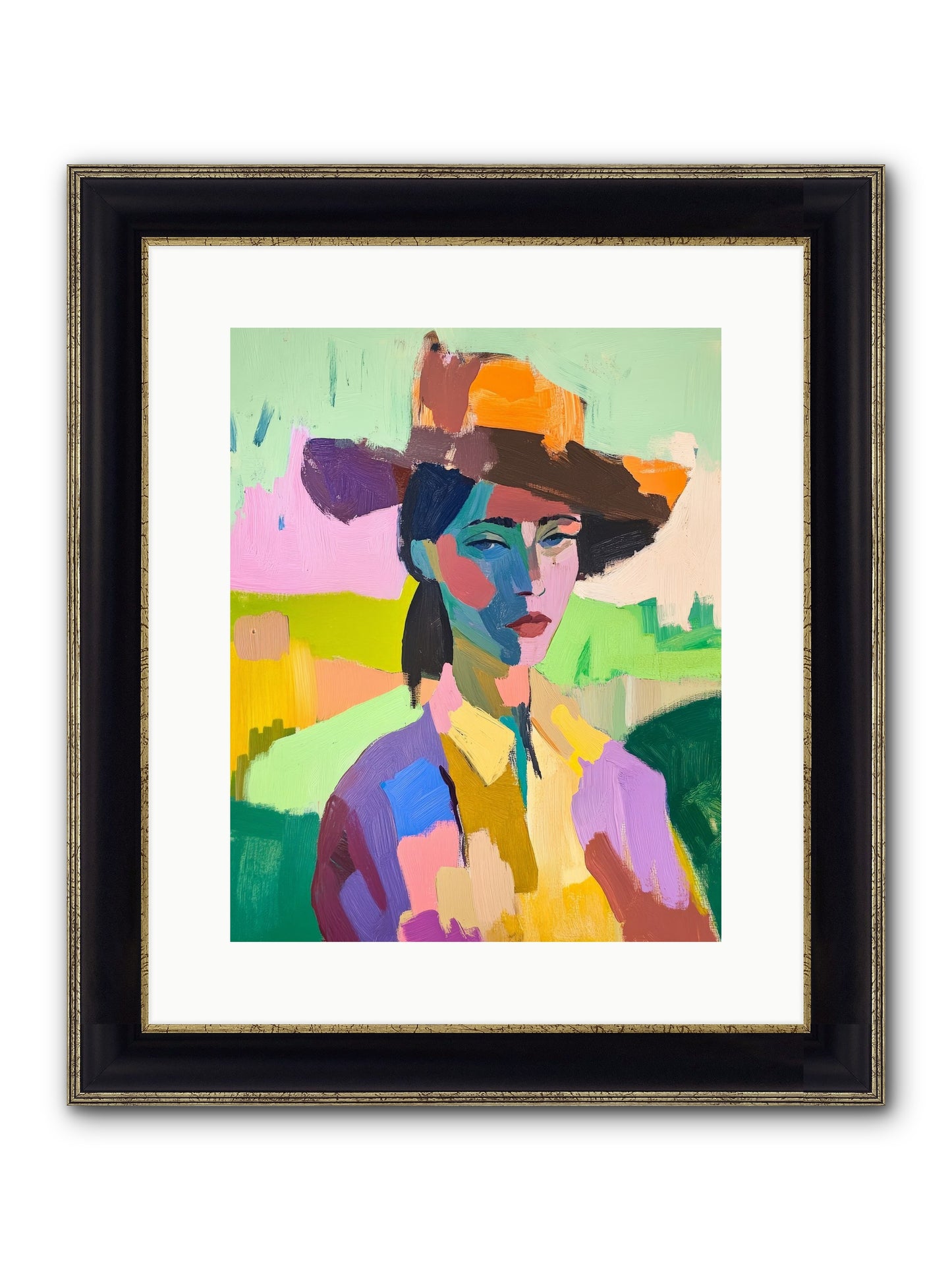 Dreams In Desert Rose Framed Print - Black & Gold 12x15