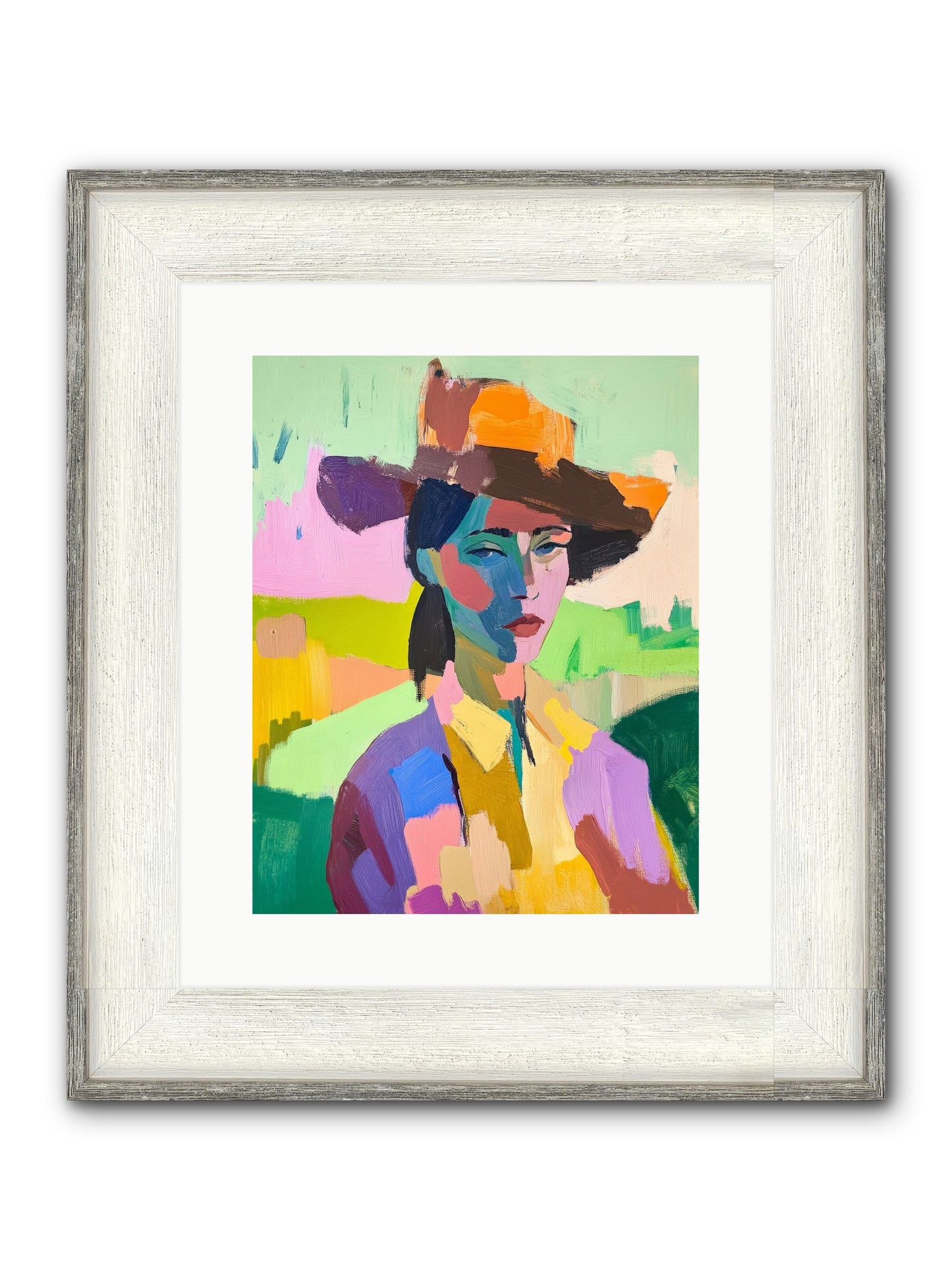 Dreams In Desert Rose Framed Print - Driftwood White 12x15