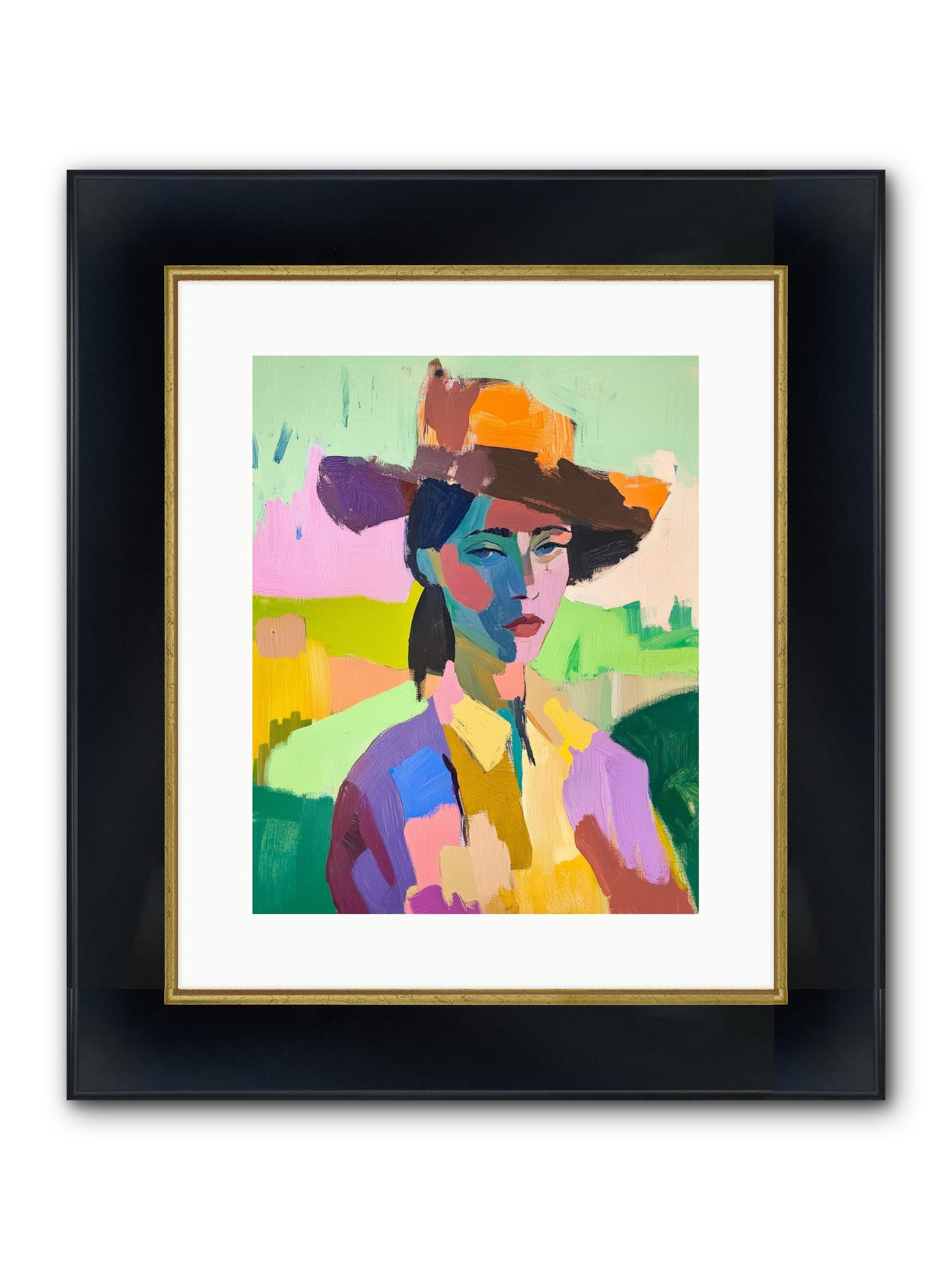 Dreams In Desert Rose Framed Print - Wide Black w/Gold 12x15