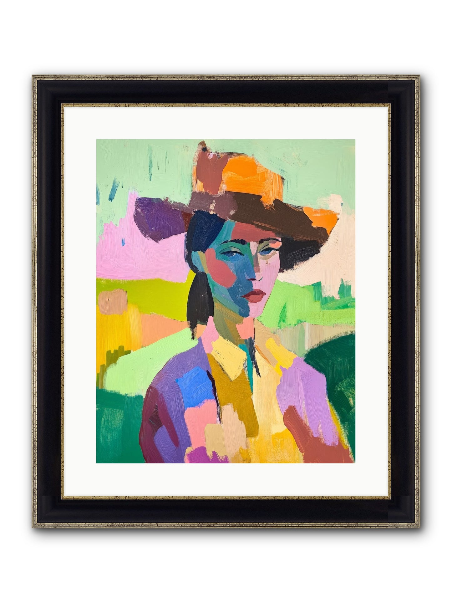 Dreams In Desert Rose Framed Print - Black & Gold 16x20