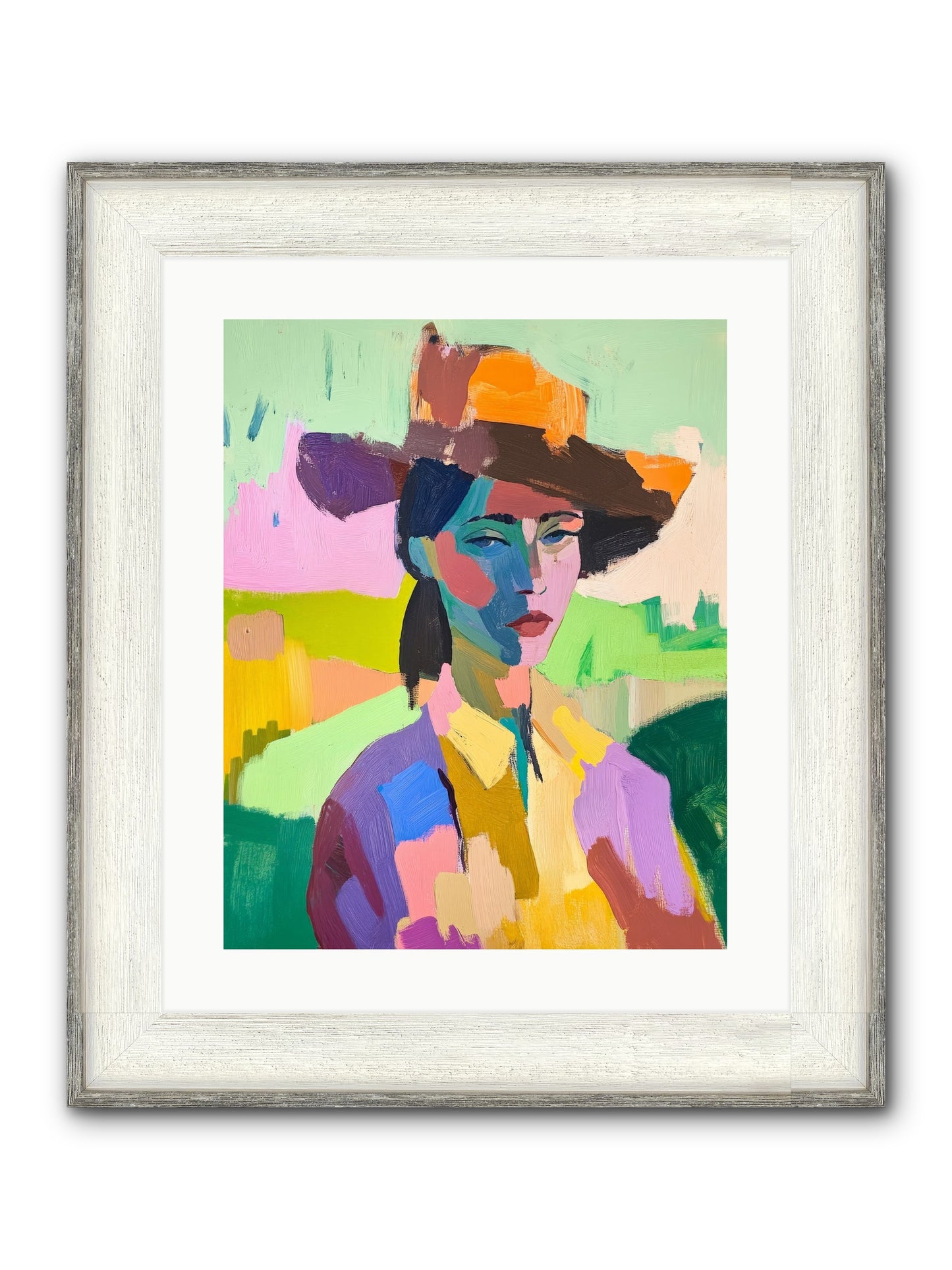 Dreams In Desert Rose Framed Print - Driftwood White 16x20