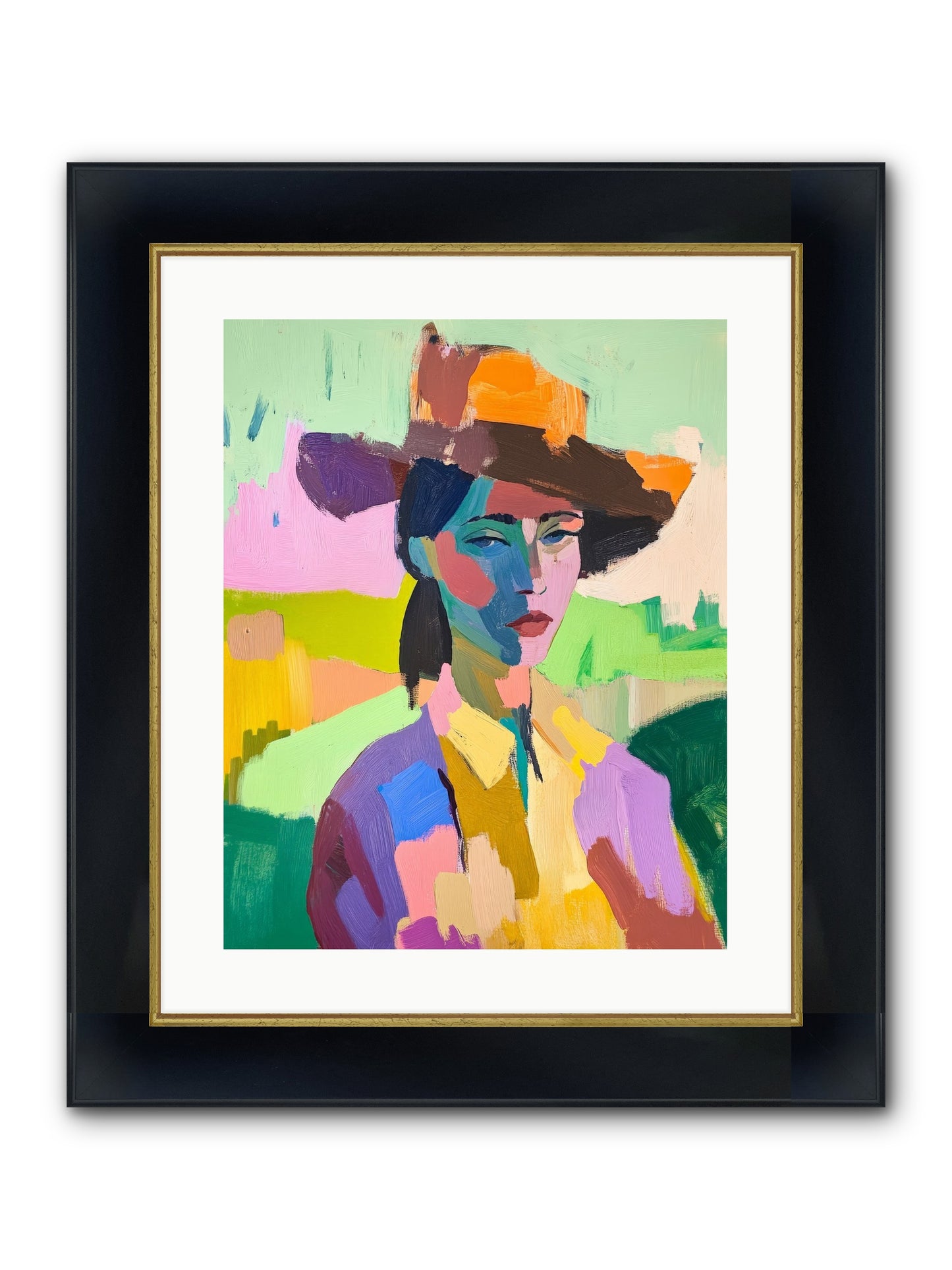 Dreams In Desert Rose Framed Print - Wide Black w/Gold 16x20