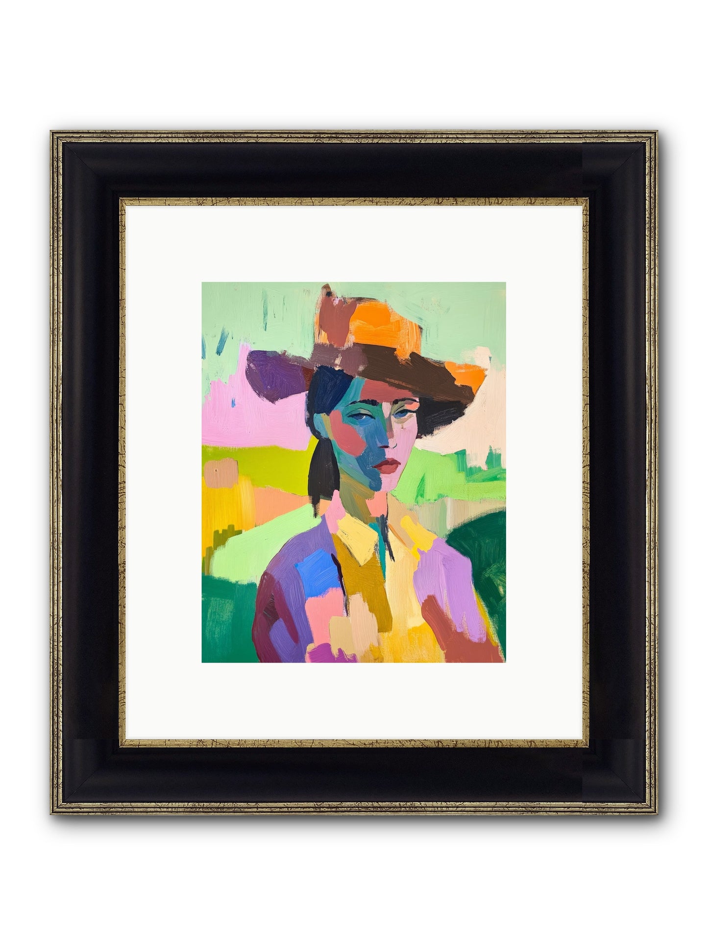 Dreams In Desert Rose Framed Print - Black & Gold 8x10