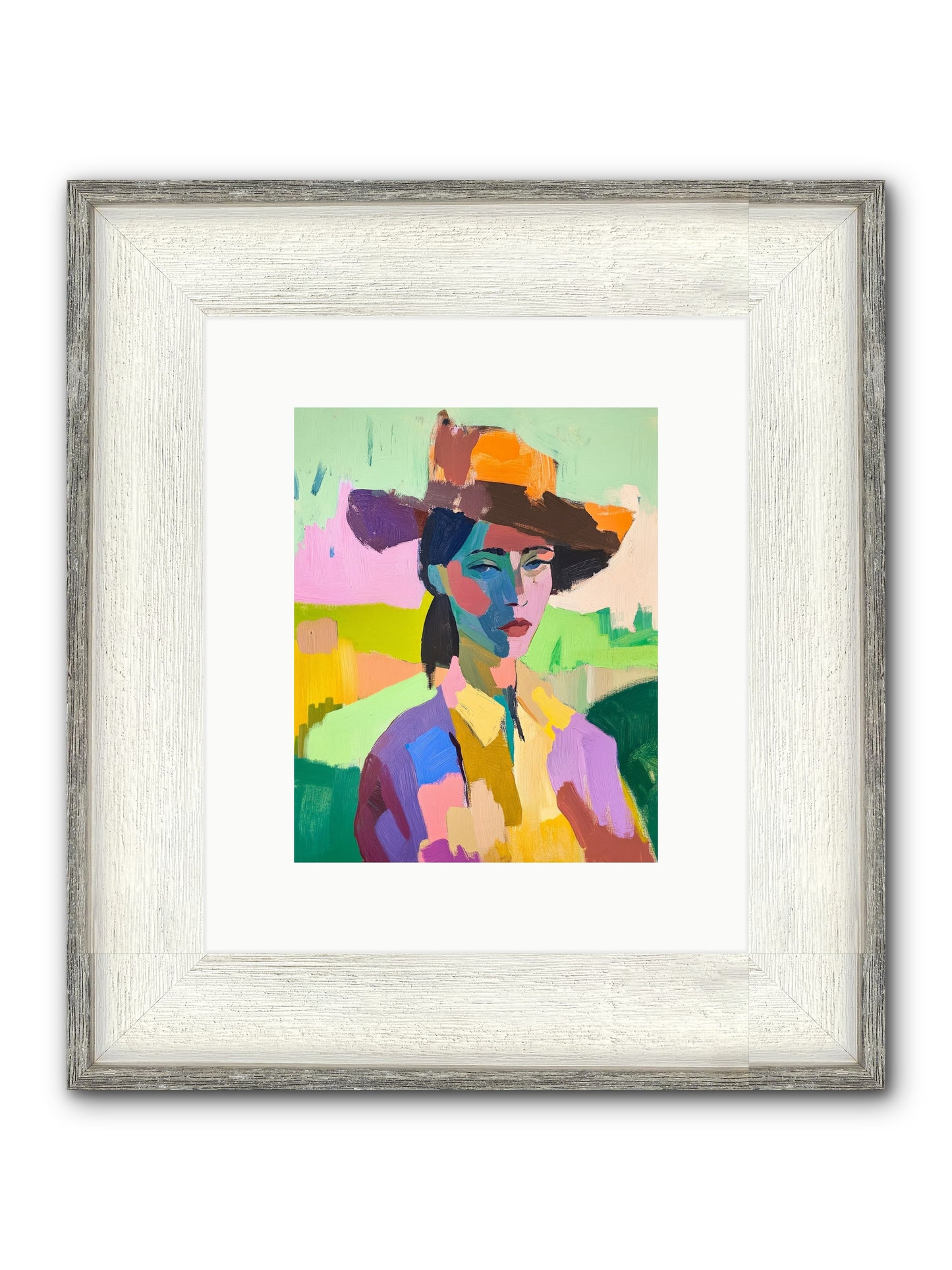 Dreams In Desert Rose Framed Print - Driftwood White 8x10