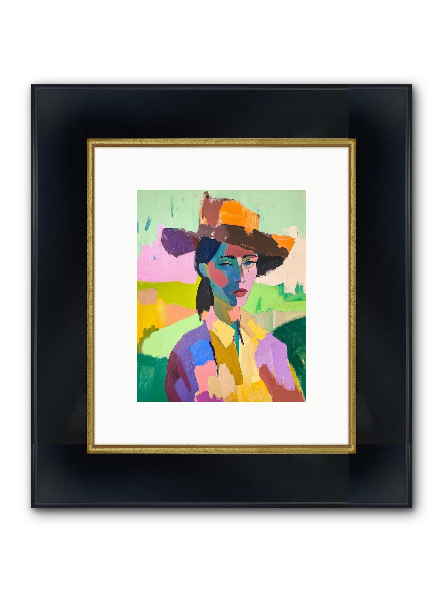 Dreams In Desert Rose Framed Print - Wide Black w/Gold 8x10