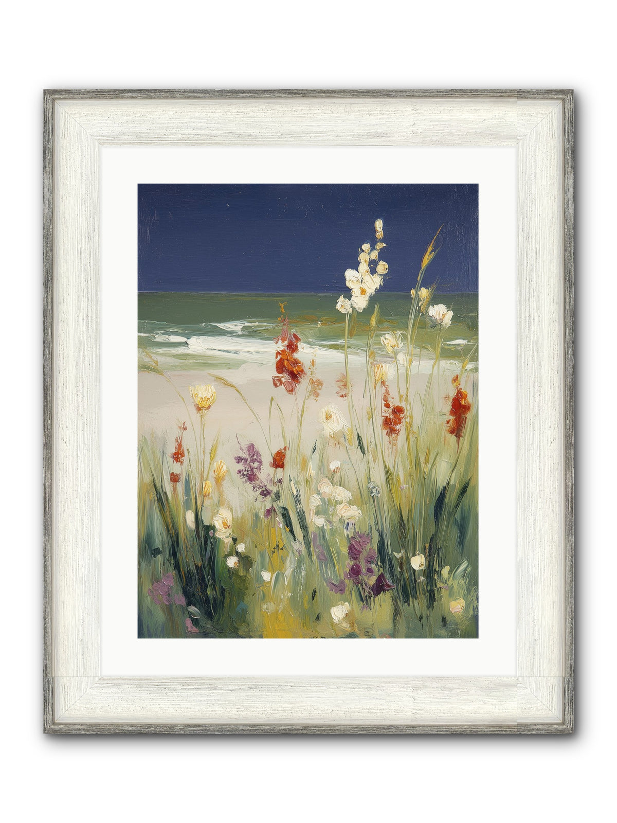 Dreams In Golden Light Framed Print - Driftwood White 18x24