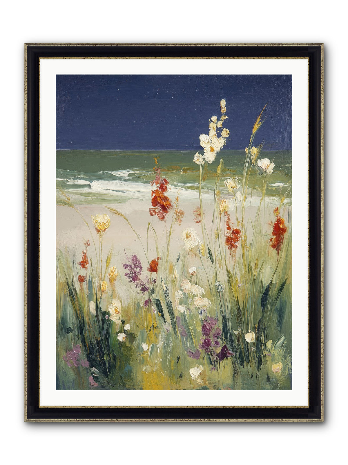 Dreams In Golden Light Framed Print - Black & Gold 30x40