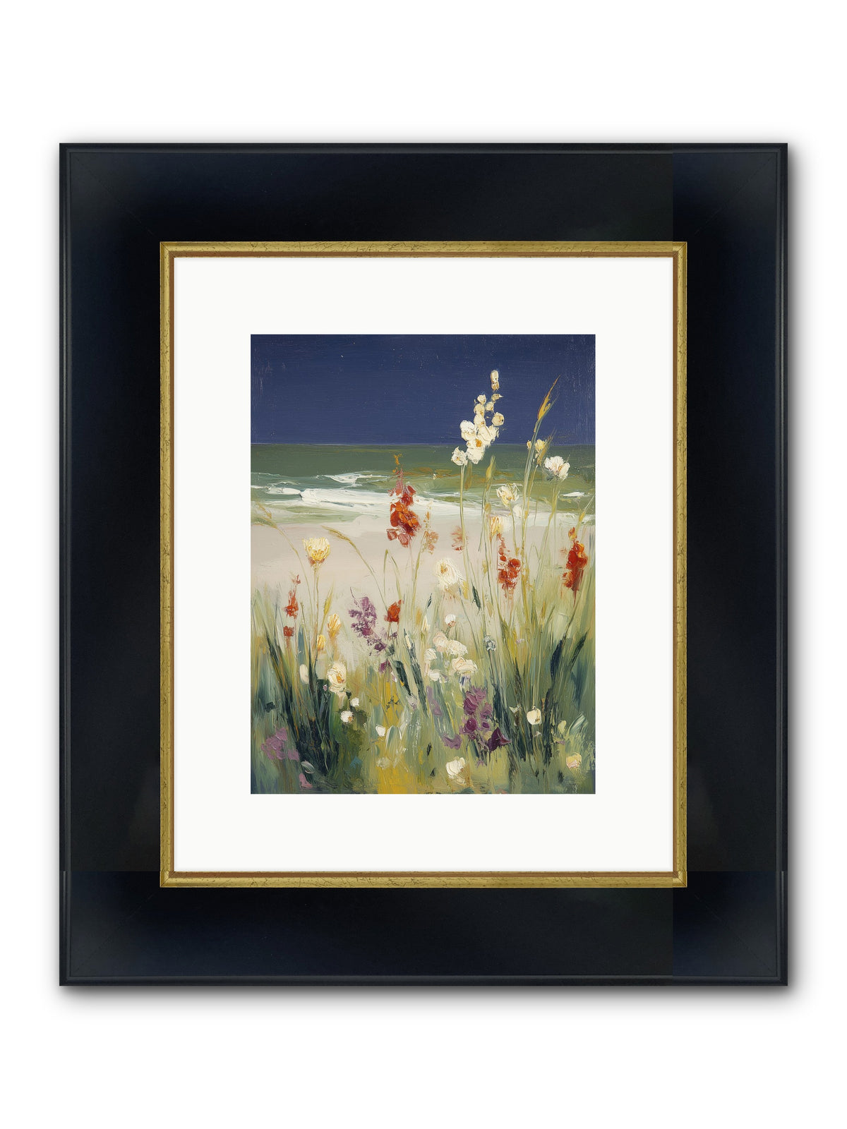 Dreams In Golden Light Framed Print - Wide Black w/Gold 9x12