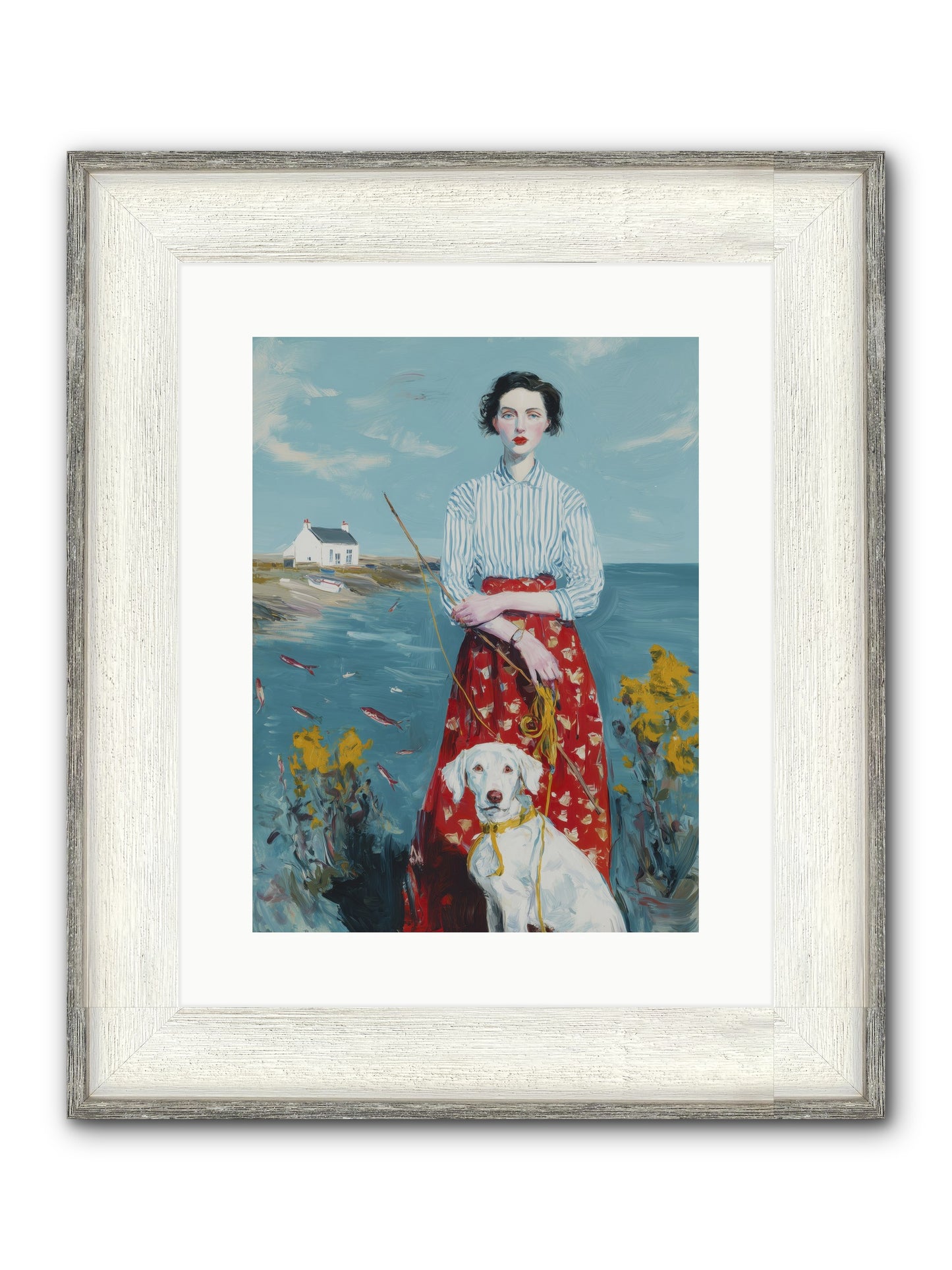 Dreams On Hold Framed Print - Driftwood White 12x16