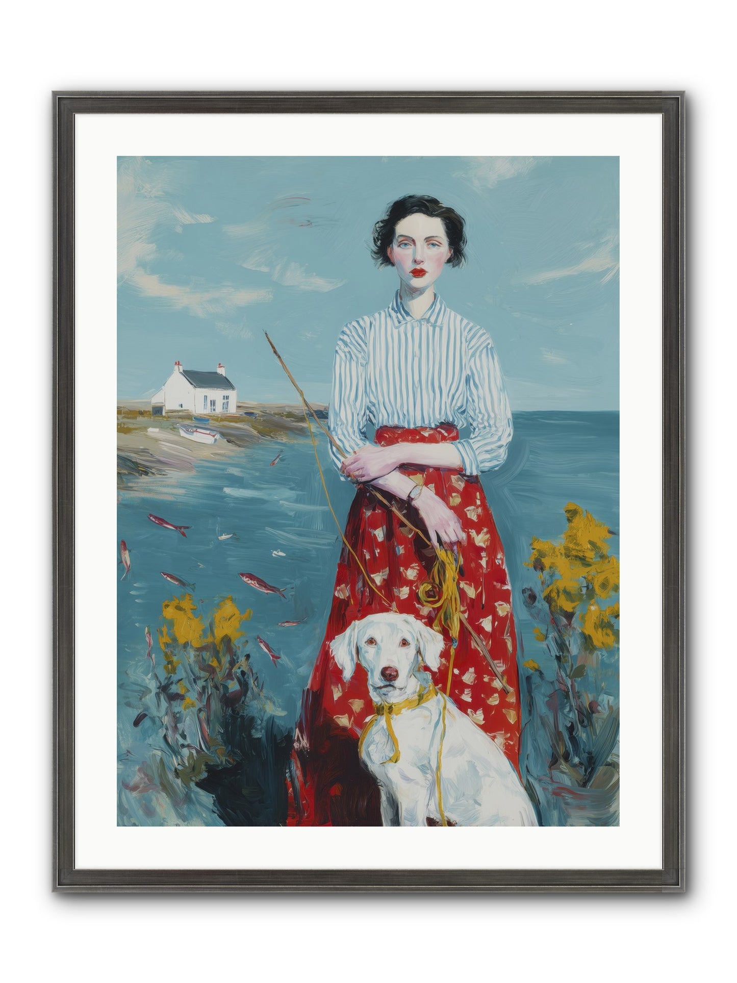 Dreams On Hold Framed Print - Slimwoods Black/Silver 24x32