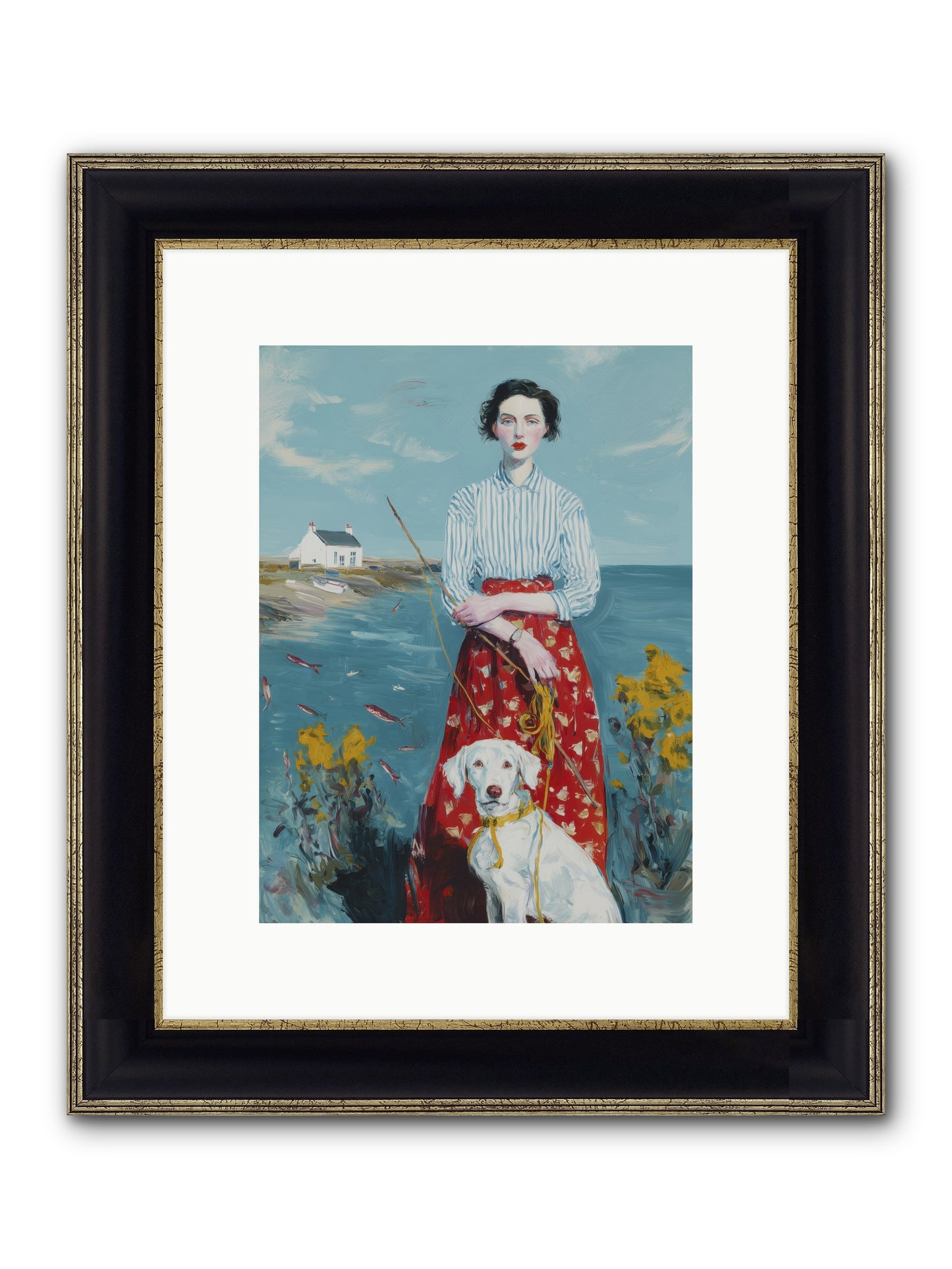 Dreams On Hold Framed Print - Black & Gold 9x12
