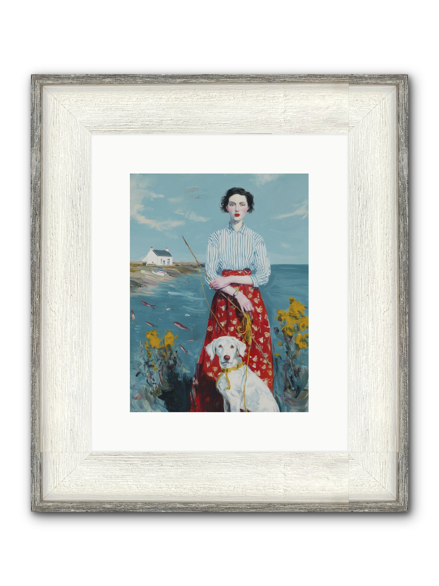 Dreams On Hold Framed Print - Driftwood White 9x12