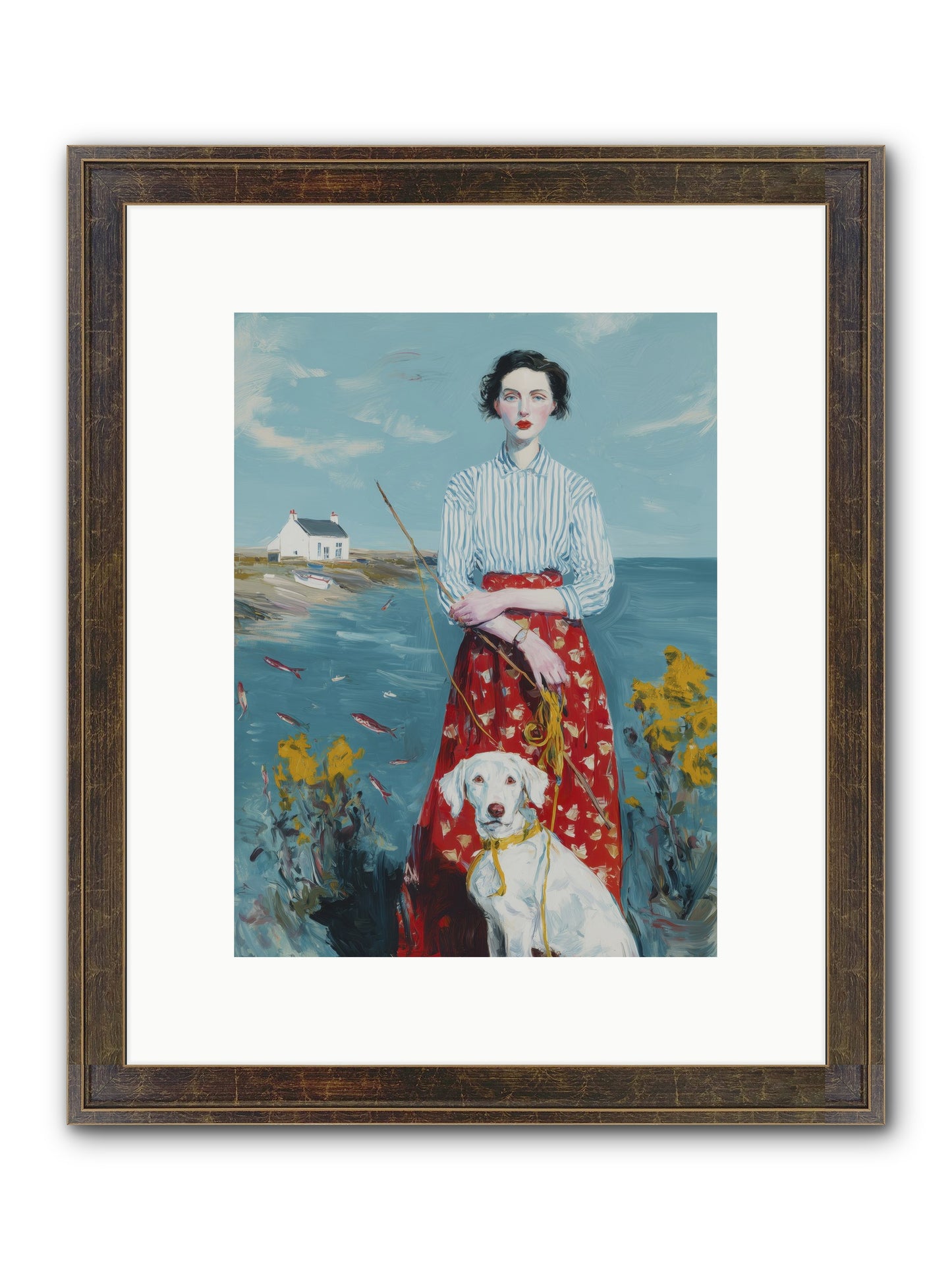 Dreams On Hold Framed Print - Slimwoods Black/Gold 9x12