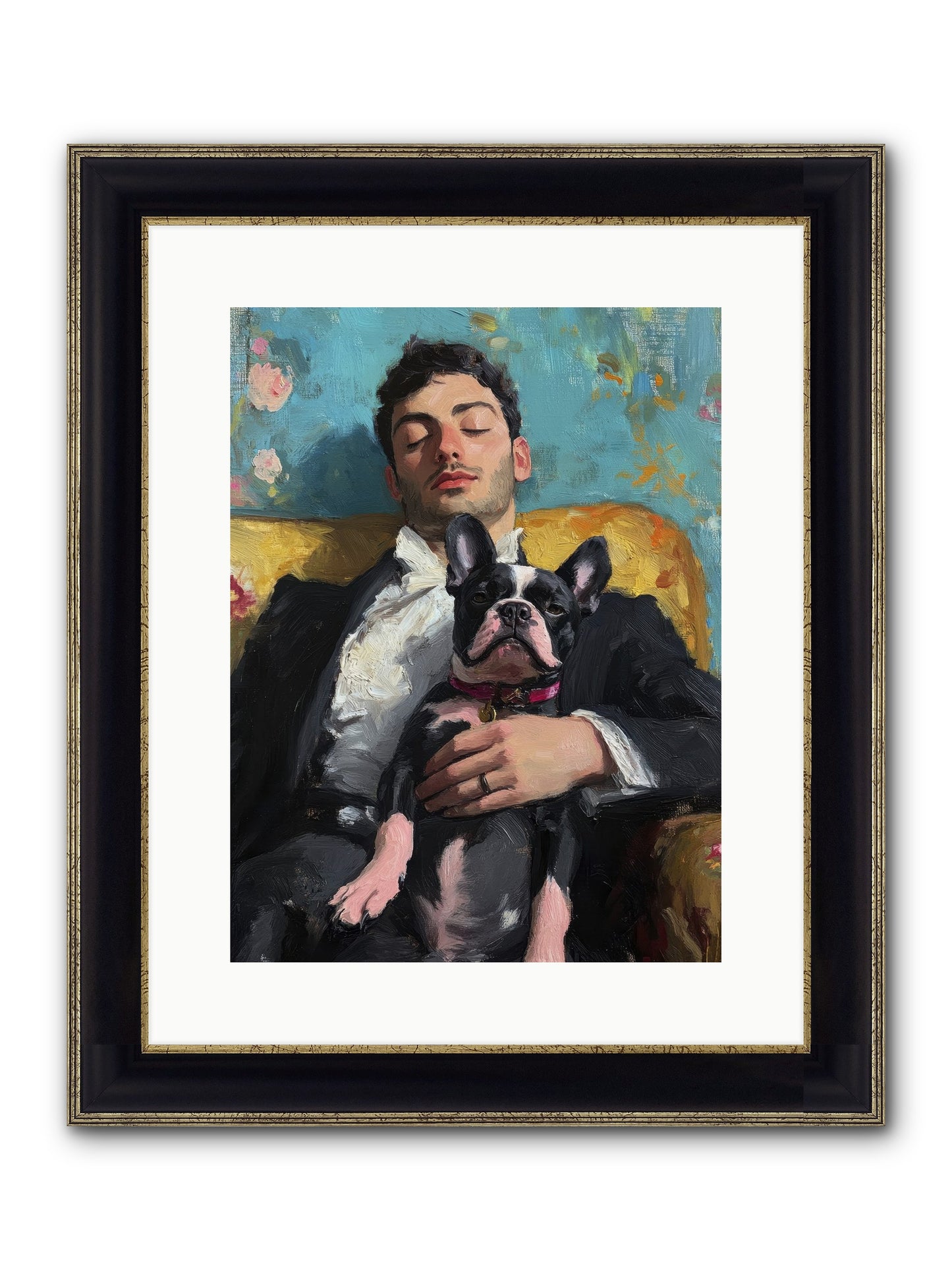 Dreams Side By Side Framed Print - Black & Gold 12x16
