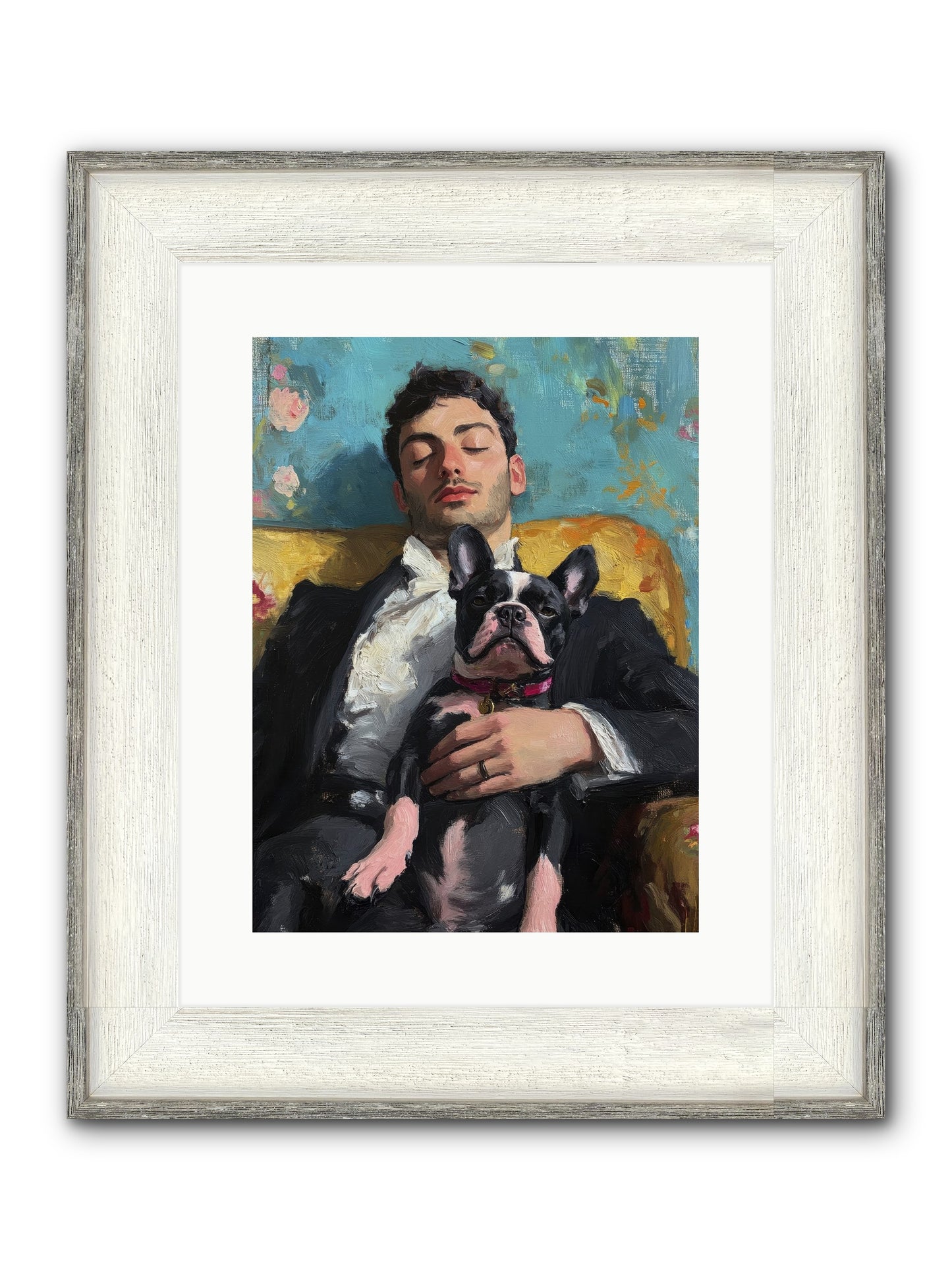 Dreams Side By Side Framed Print - Driftwood White 12x16