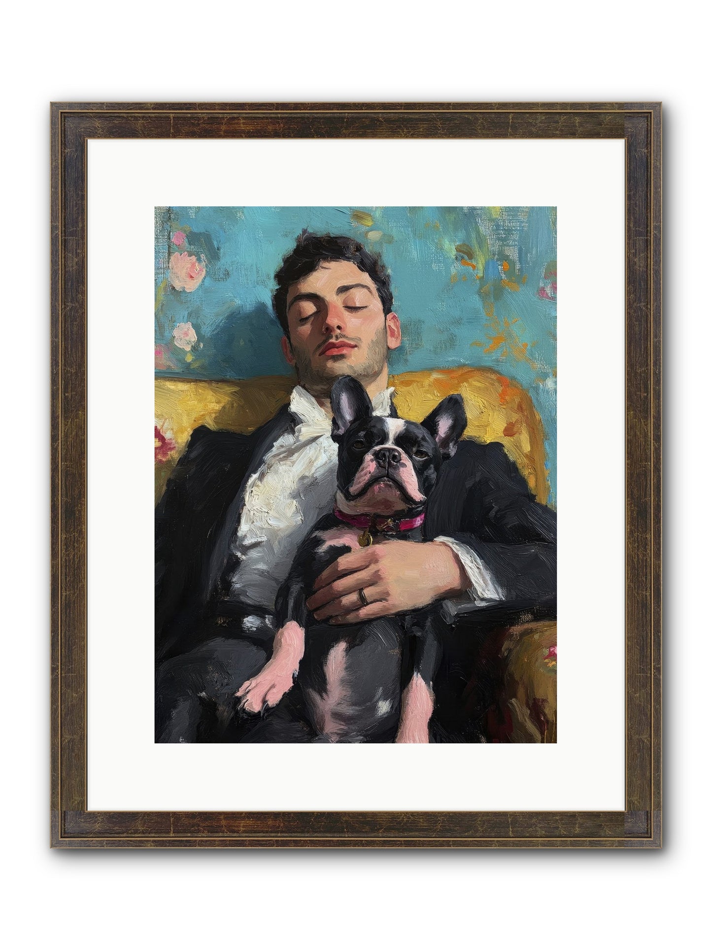 Dreams Side By Side Framed Print - Slimwoods Black/Gold 12x16
