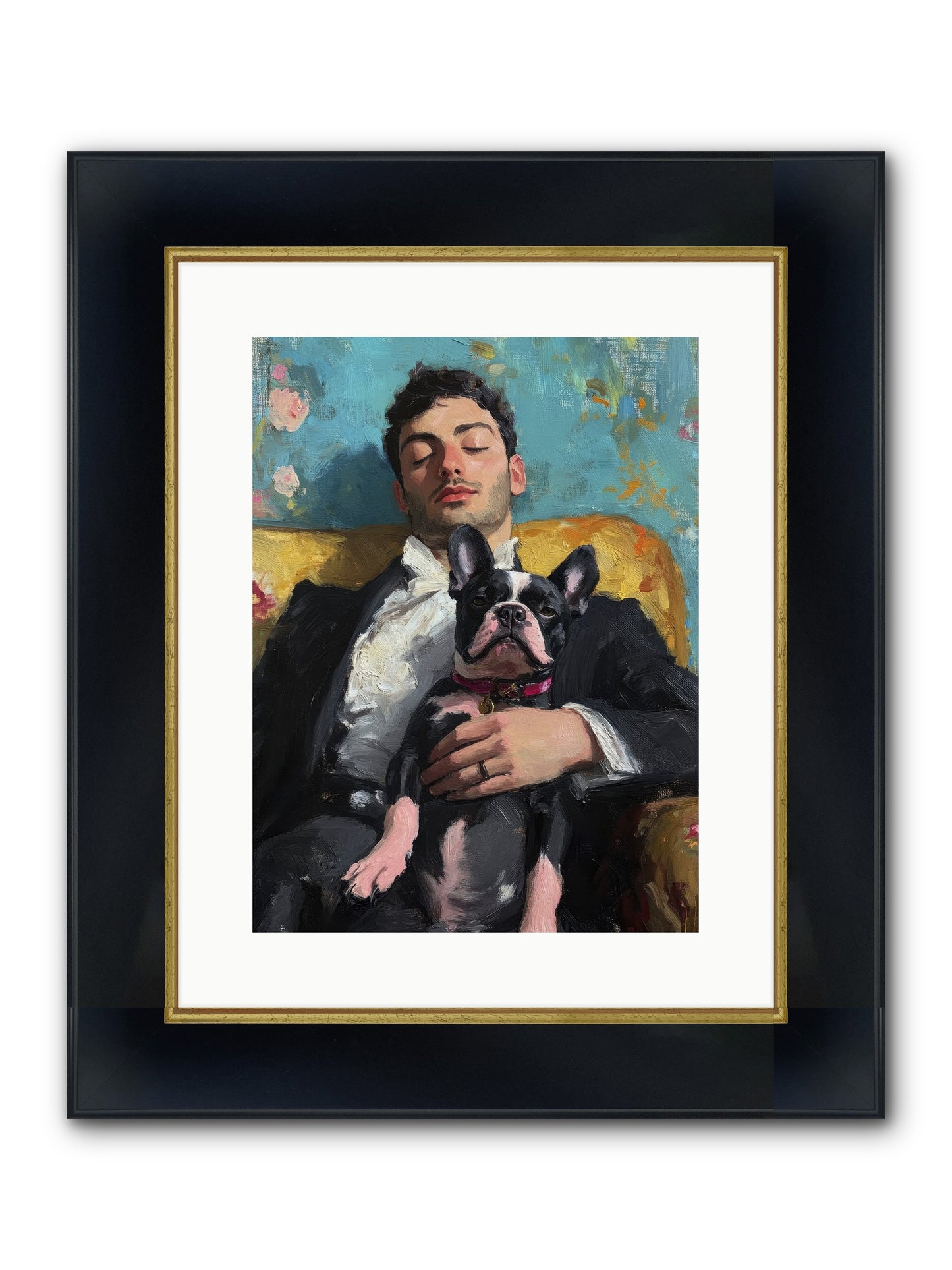 Dreams Side By Side Framed Print - Wide Black w/Gold 12x16