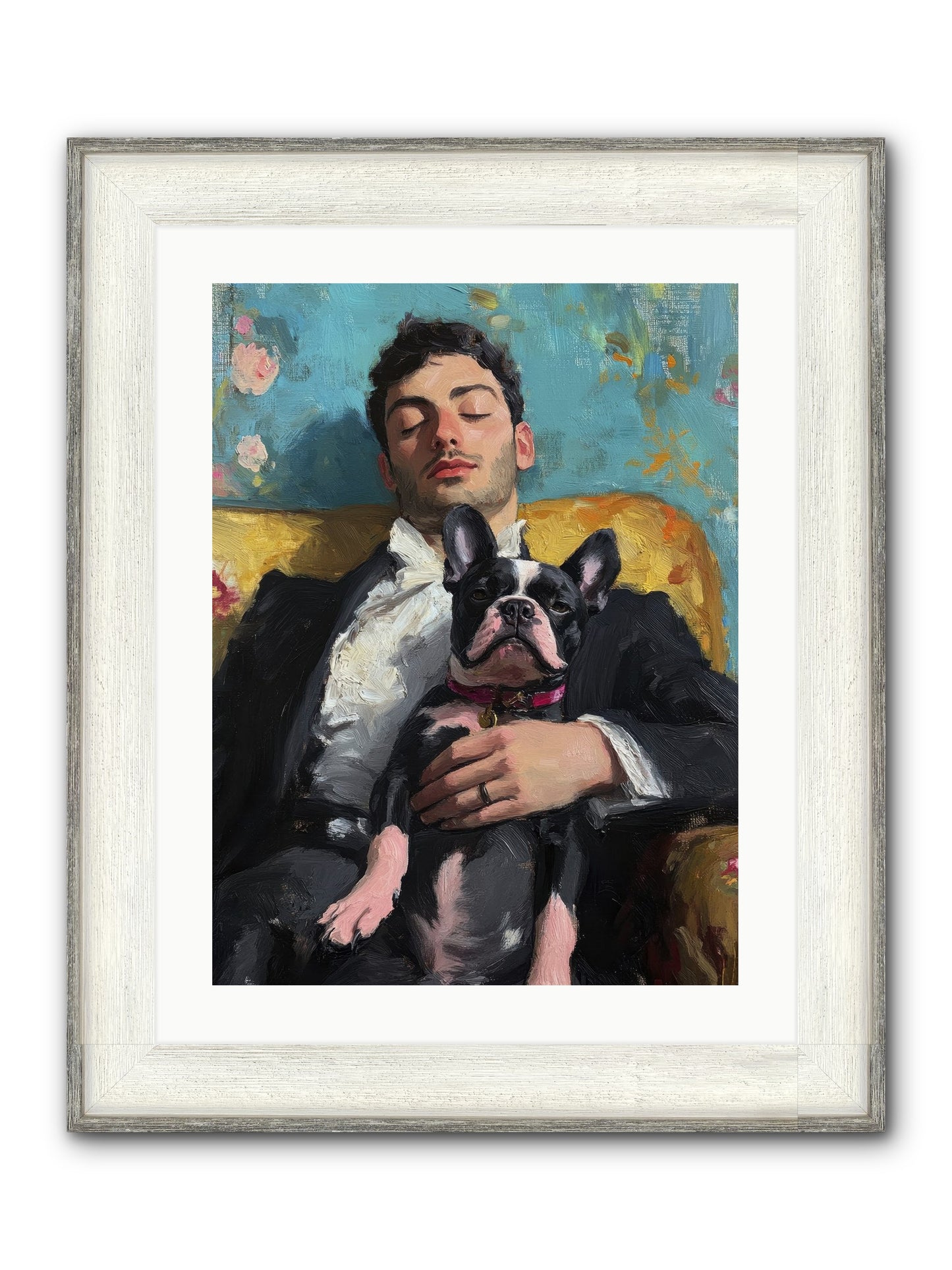 Dreams Side By Side Framed Print - Driftwood White 18x24