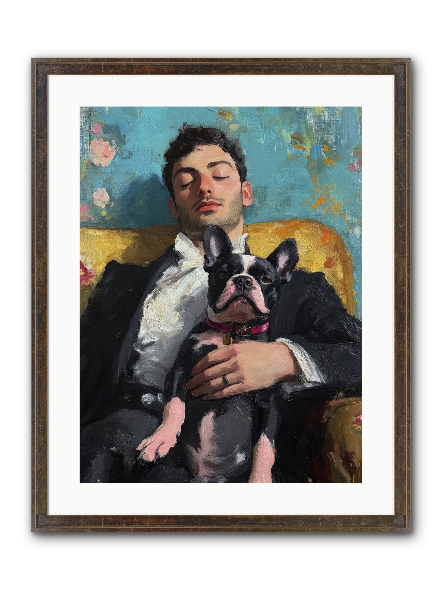 Dreams Side By Side Framed Print - Slimwoods Black/Gold 18x24