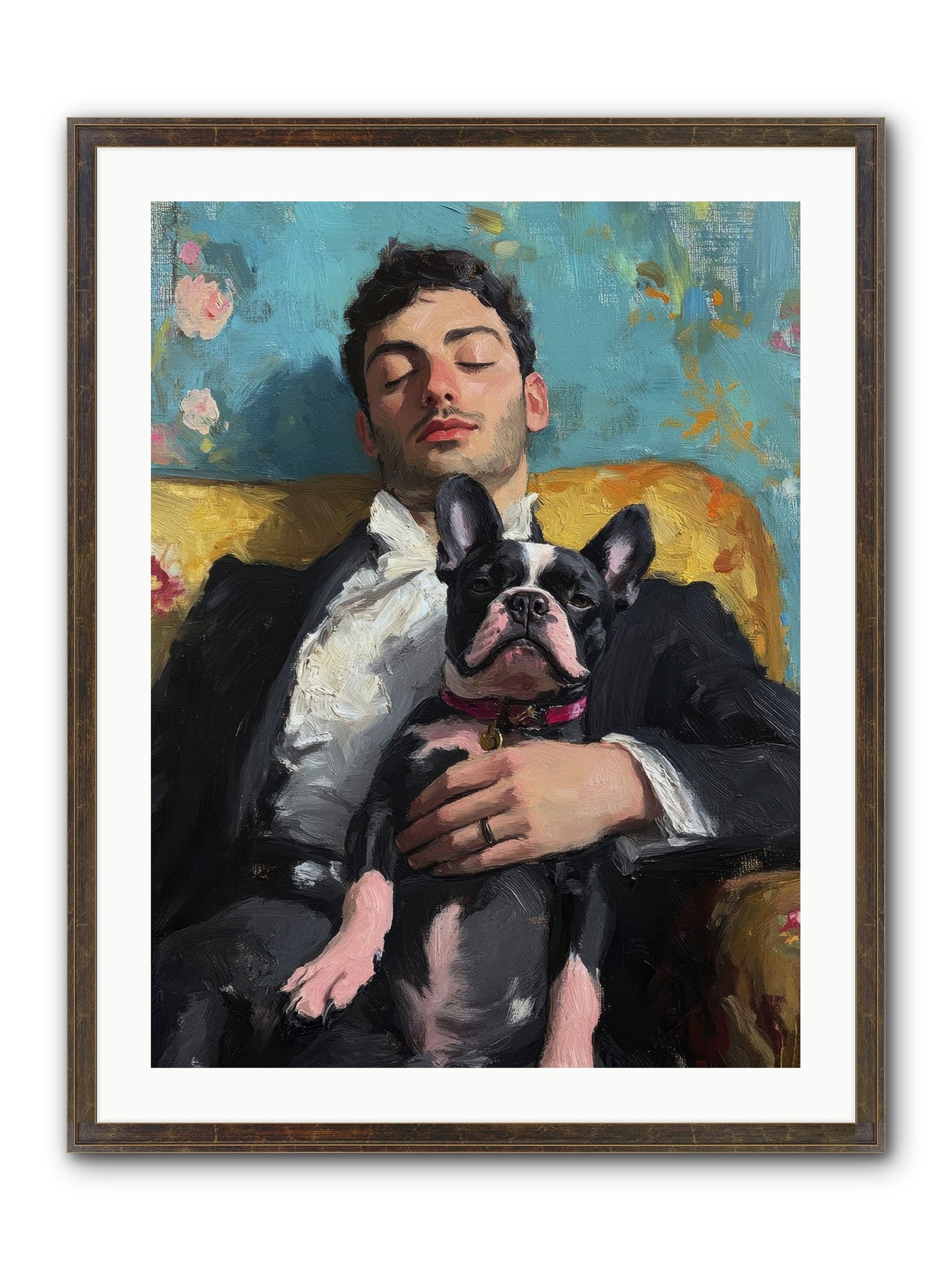 Dreams Side By Side Framed Print - Slimwoods Black/Gold 24x32