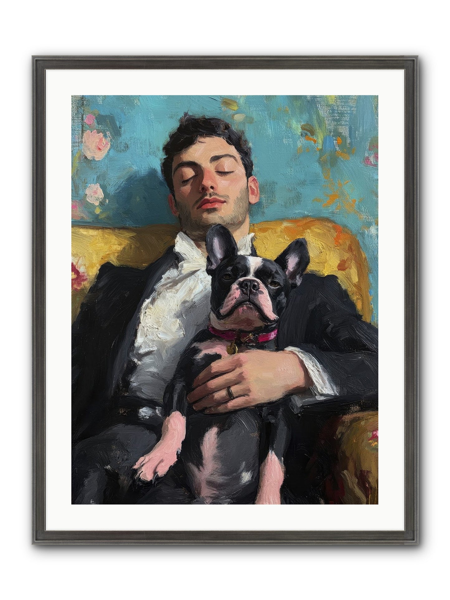 Dreams Side By Side Framed Print - Slimwoods Black/Silver 24x32
