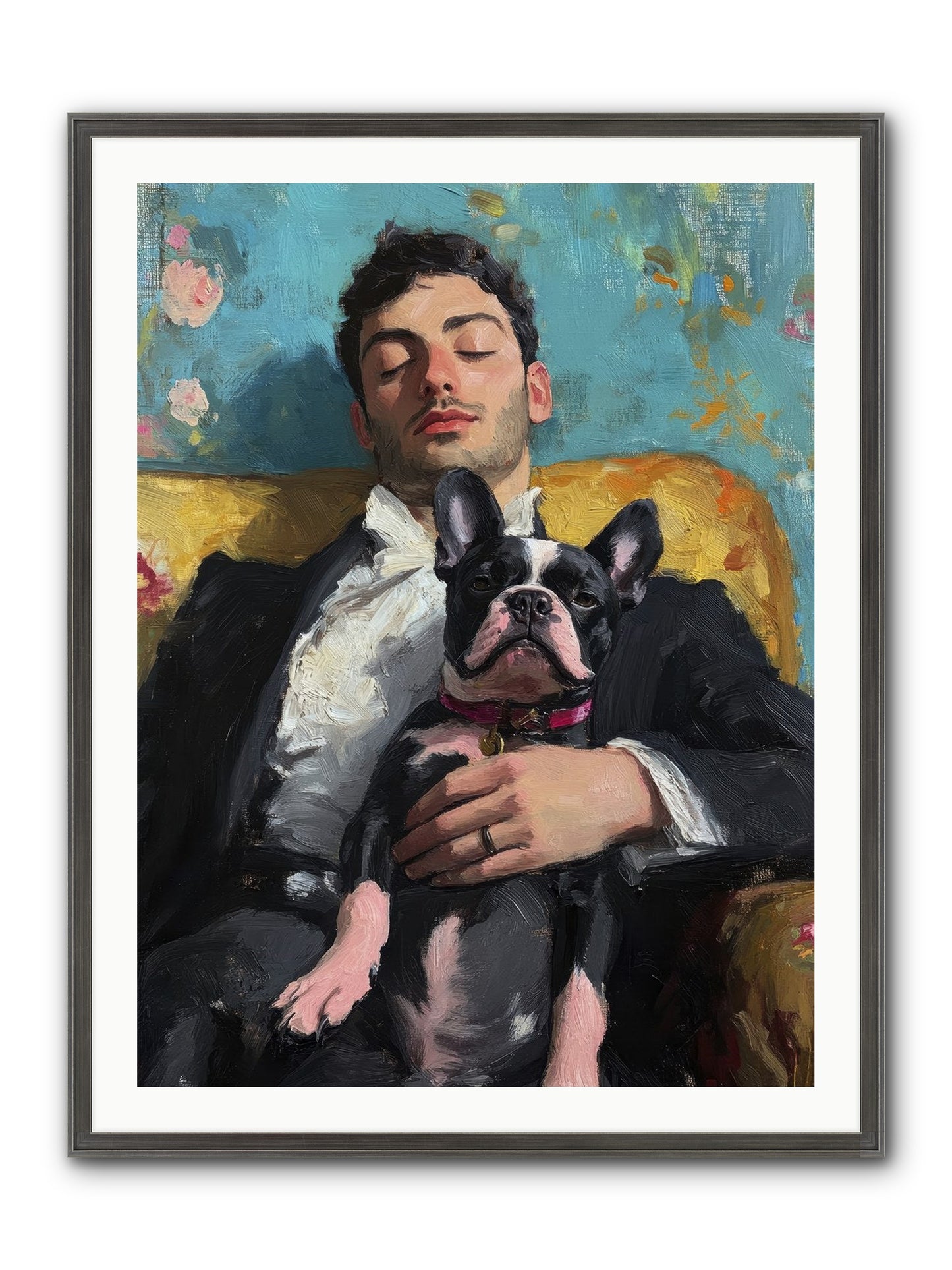 Dreams Side By Side Framed Print - Slimwoods Black/Silver 30x40